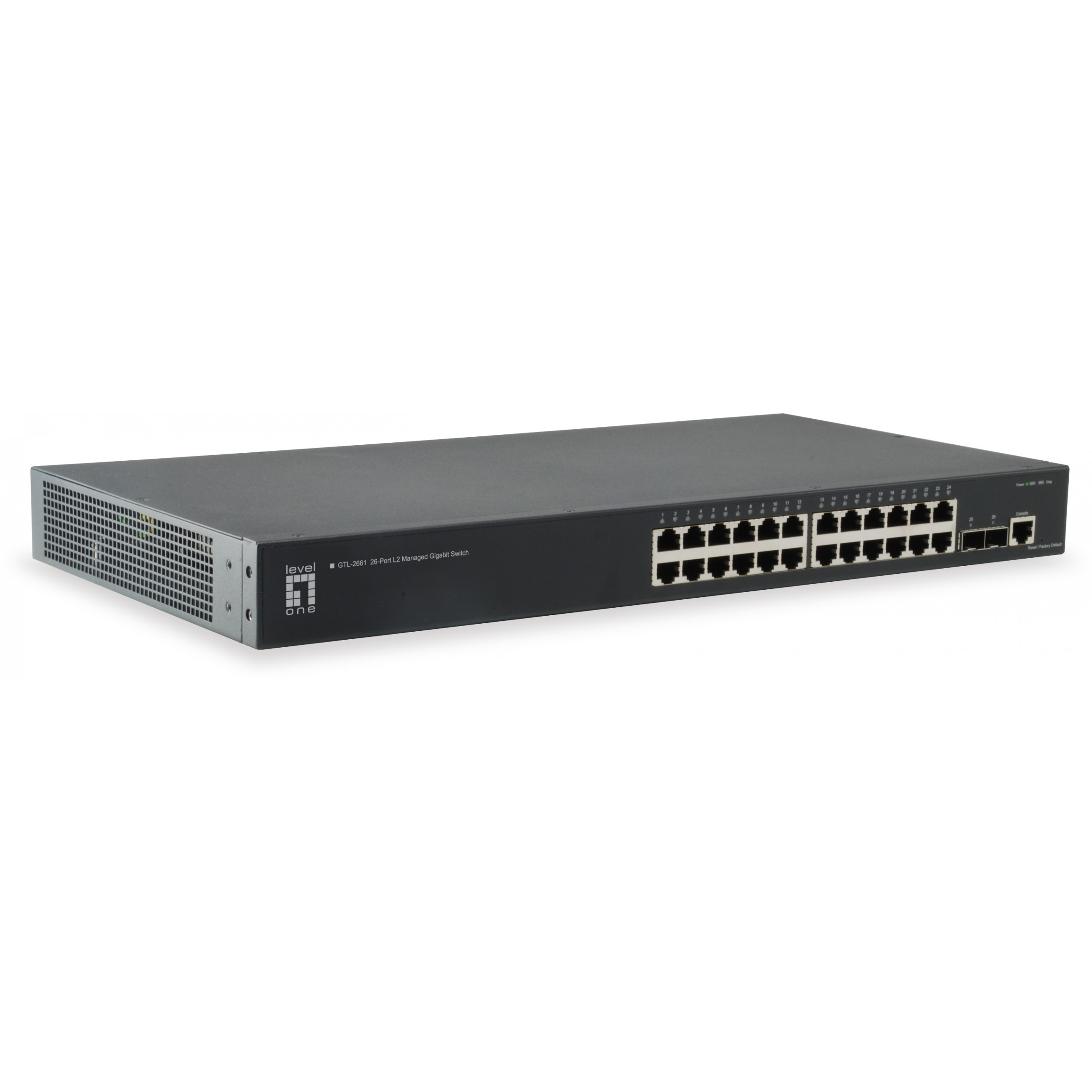 Switch LEVELONE GTL-2661 24x GE 2x10GSFP+-0