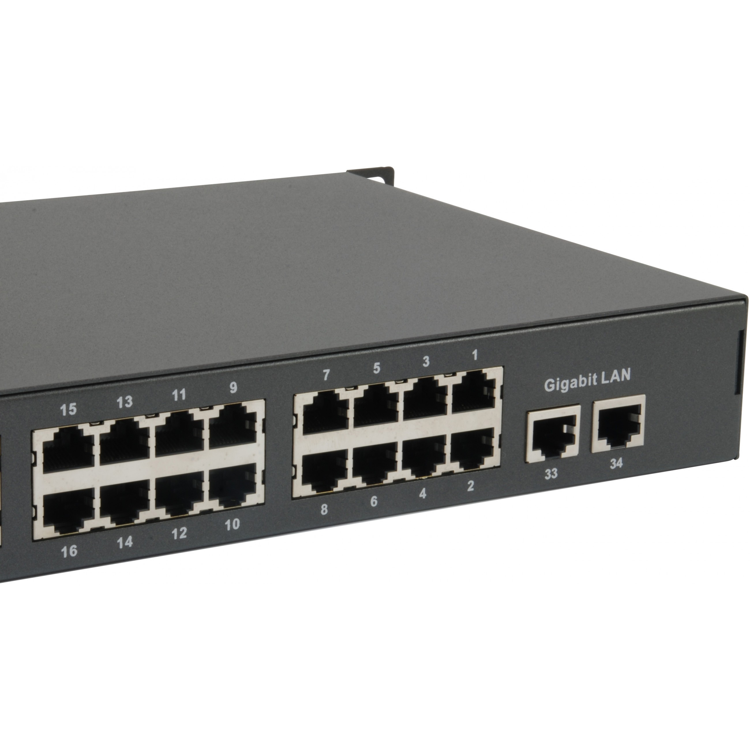 Switch LEVELONE FGP-3400W630 34x FE 2xGE 19" 630W 32xPoE-4