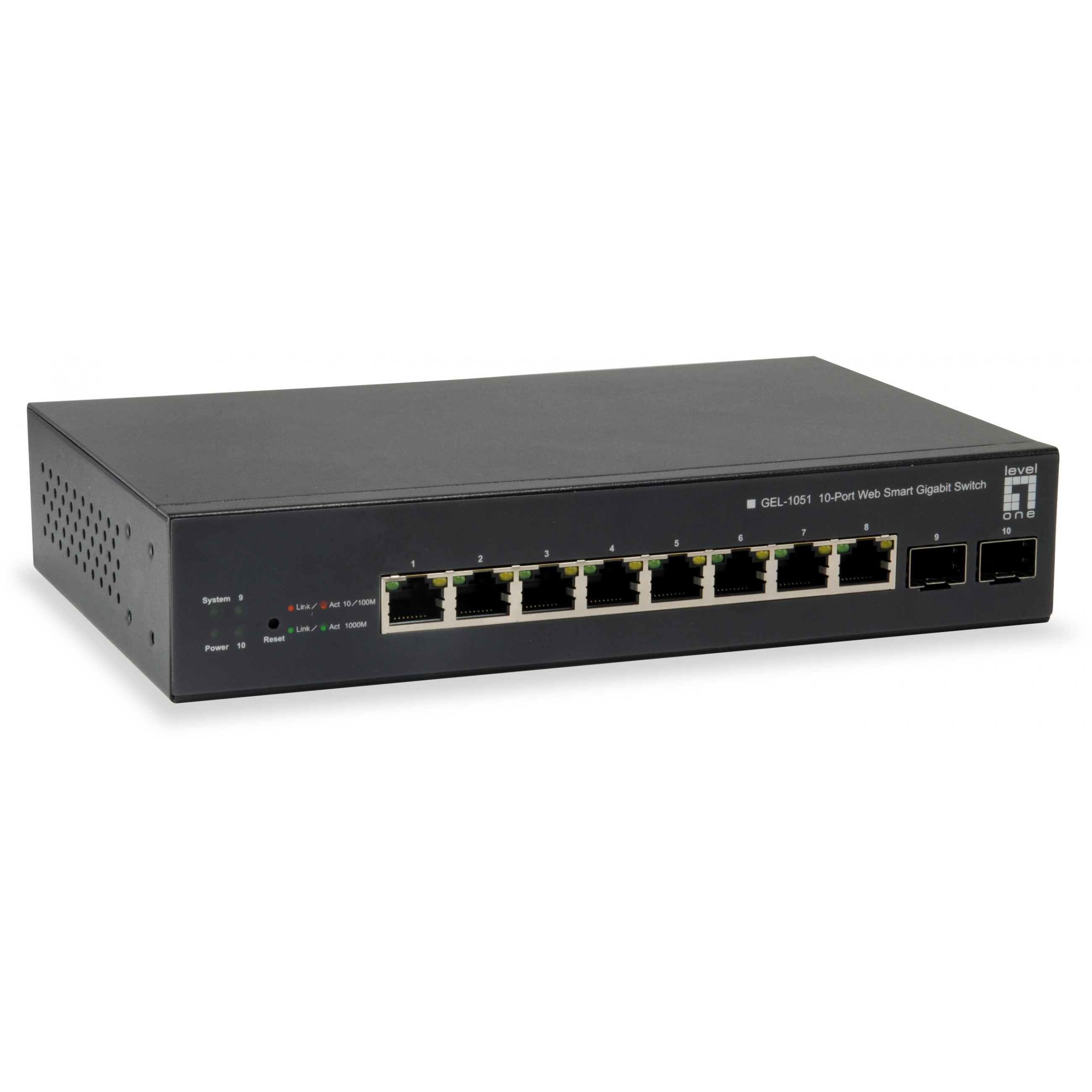 Switch LEVELONE GEP-1051 8x GE 2xGSFP 70W 8xPoE-0