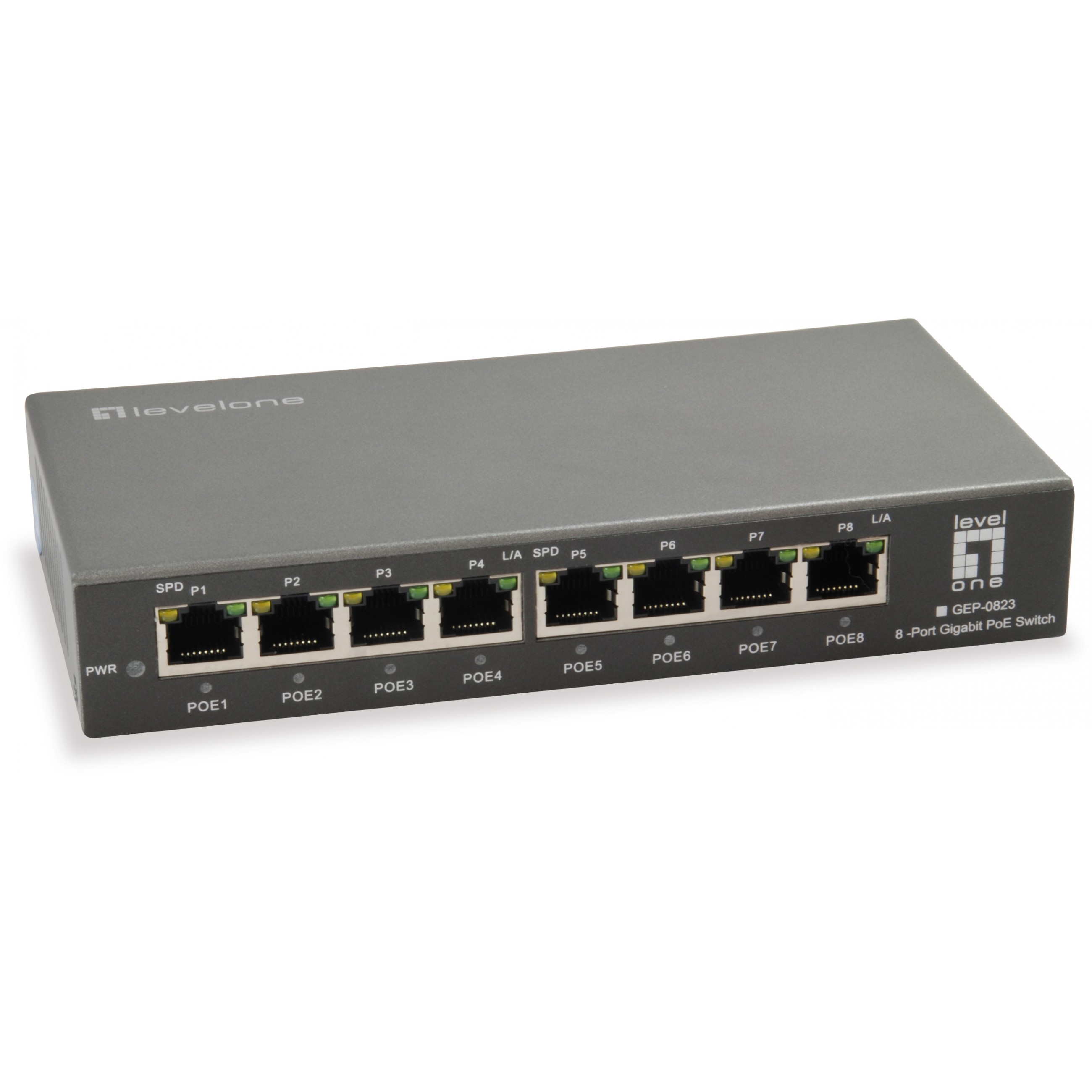 Switch LEVELONE GEP-0823 8x GE 120W 8xPoE+