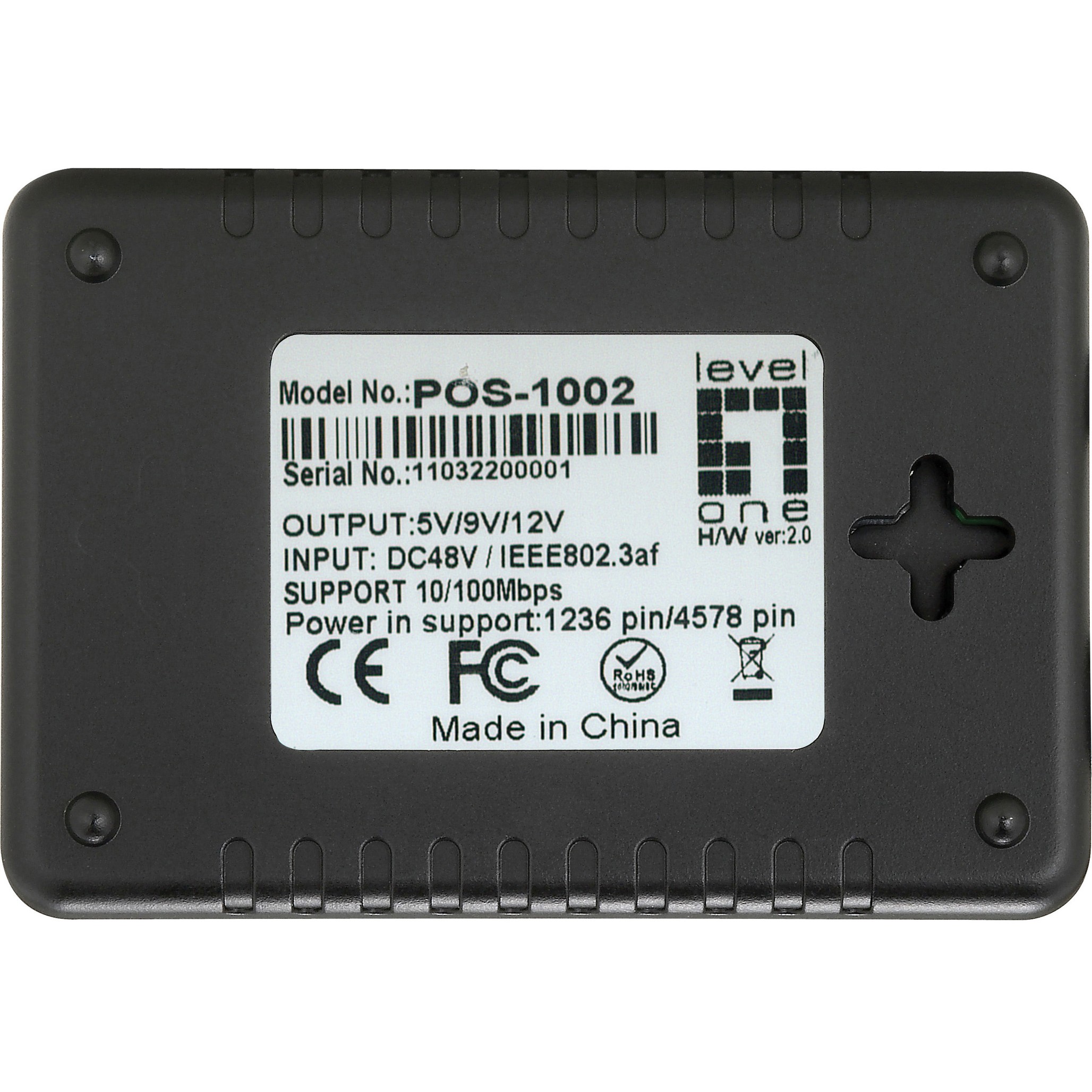 Splitter LEVELONE POS-1002 1x GE PoE-2