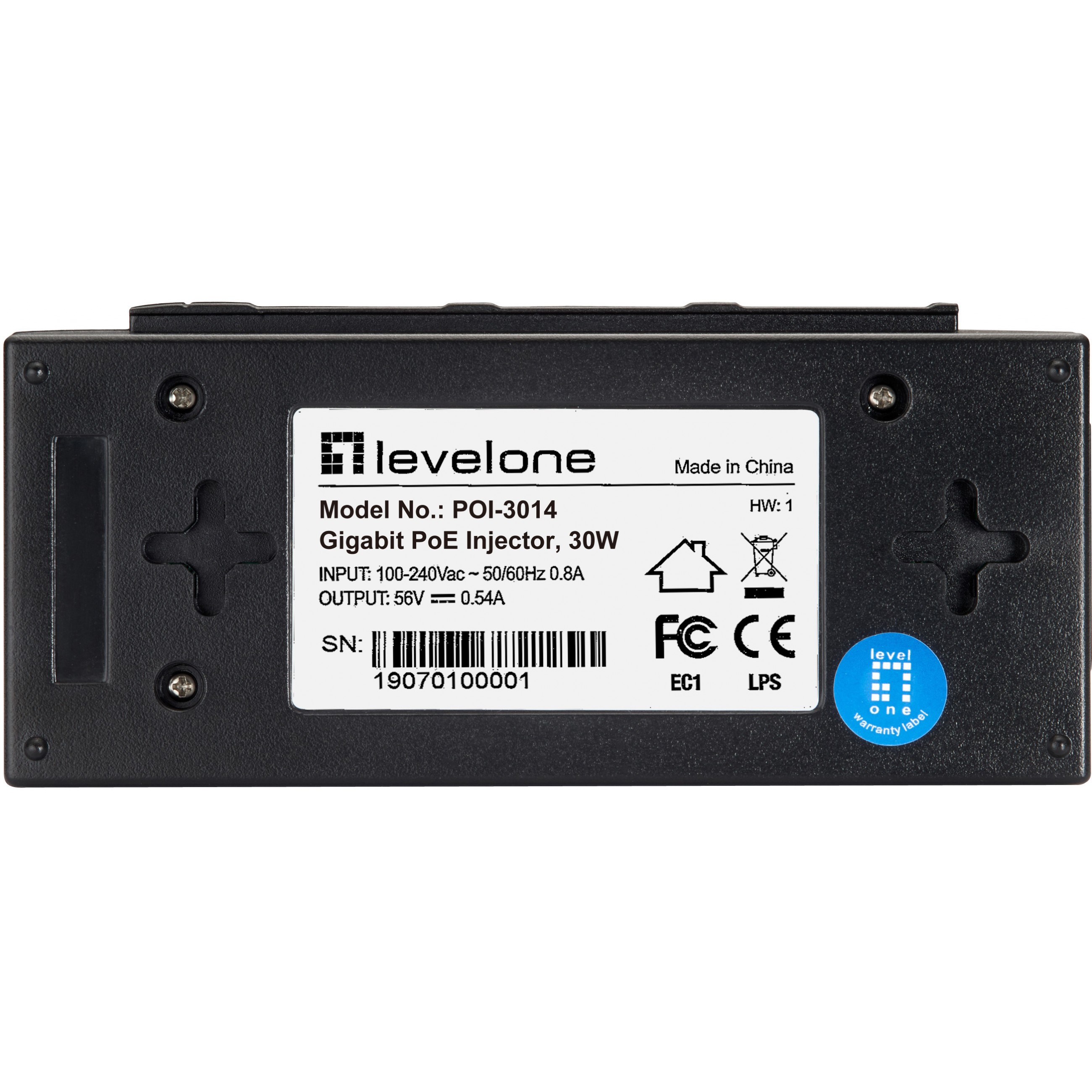 Adapter LevelOne GE PoE-Injektor POI-3014 30.0W PoE-1