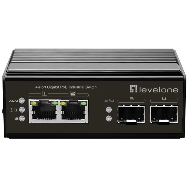 Switch LEVELONE IGP-0431 2x GE 2xGSFP 180W 2xPOE+-0
