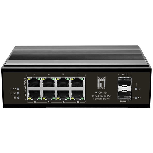 Switch LEVELONE IGP-1031 8x GE 2xGSFP 240W 8xPoE+