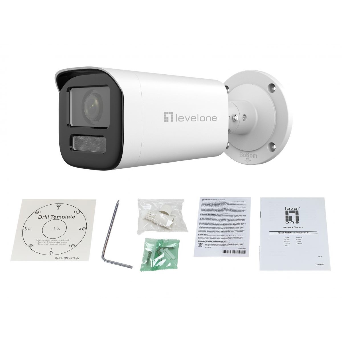 IP Kamera LEVELONE IPCam FCS-5222 Dome Out 2MP H.265 IR 11W PoE-2