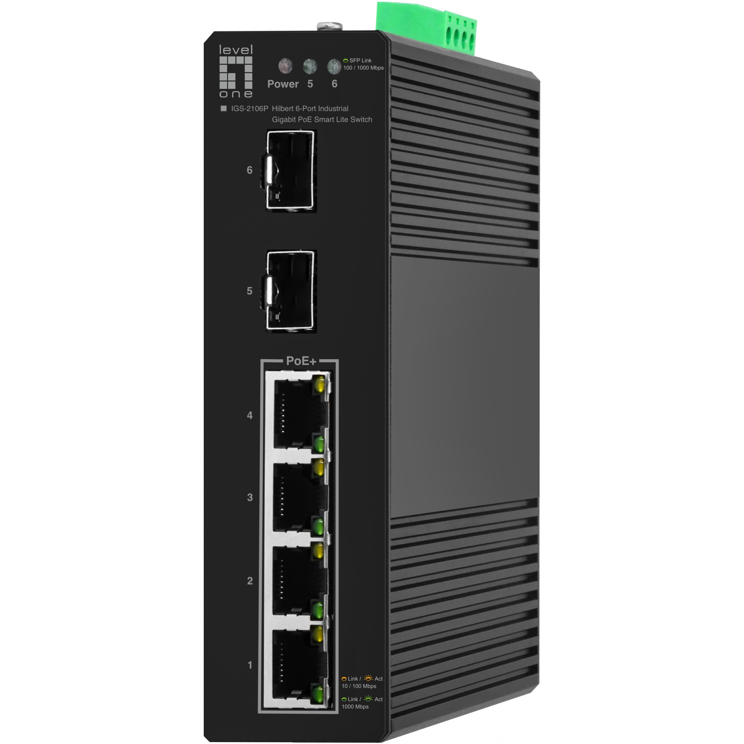 Switch LEVELONE IGS-2106P 6x GE 2xSFP (4xPoE izlaza)