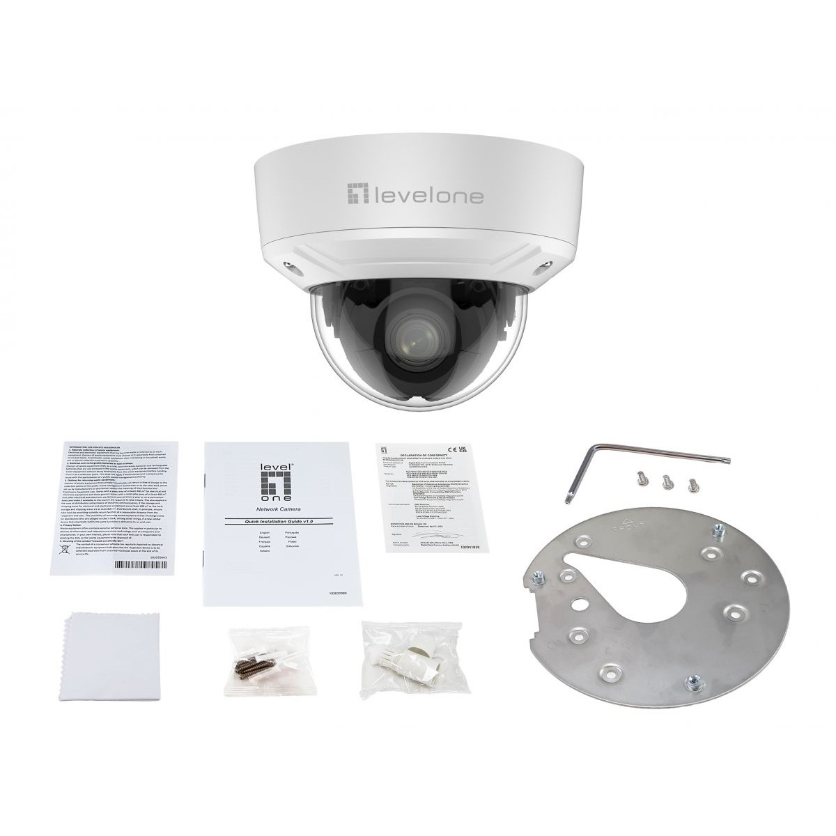 IP Kamera LEVELONE IPCam FCS-3461 Dome Out 2MP H.265 IR 10W PoE-2