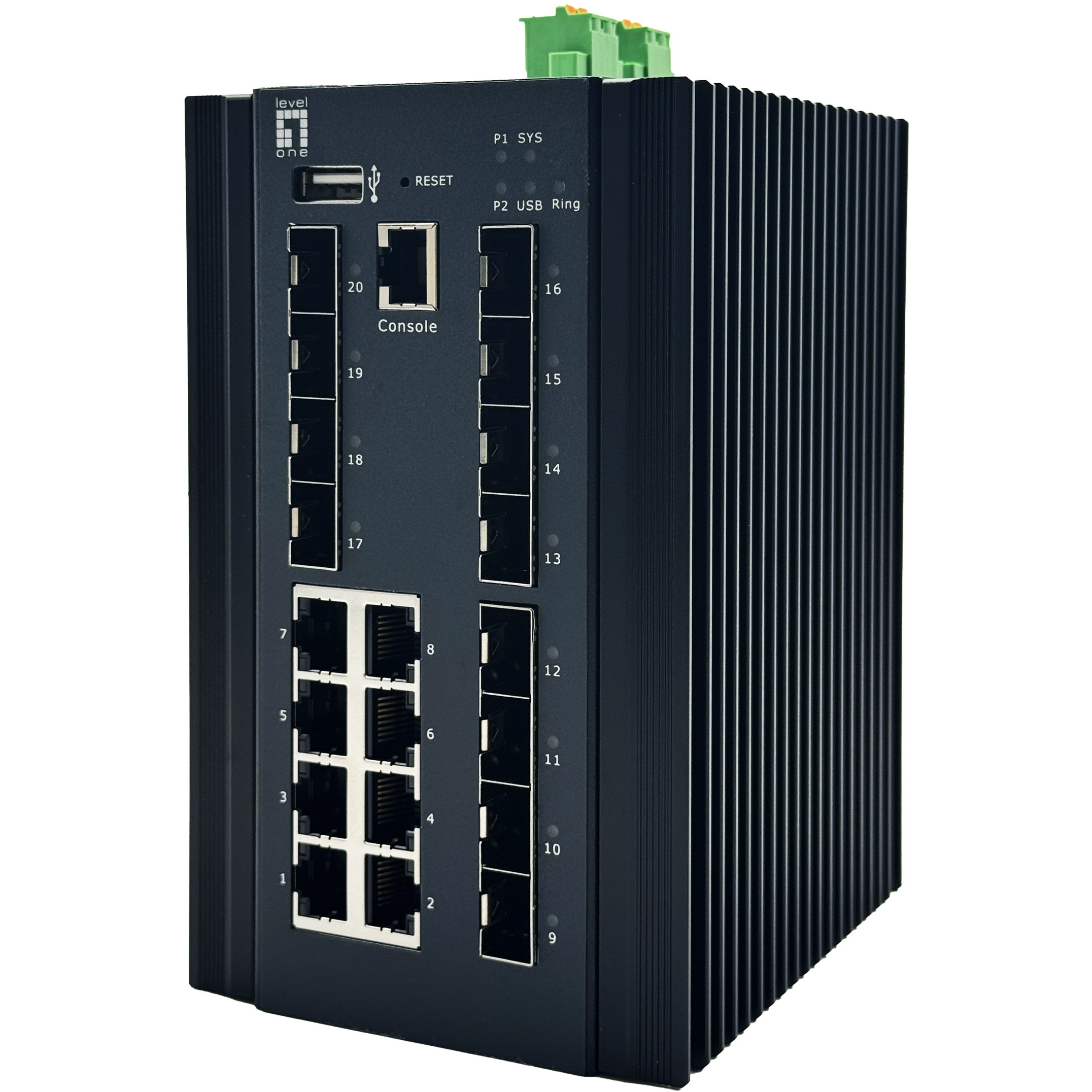 Switch LEVELONE IGU-2072 20x GE (8x 1GbE, 8x 2.5GbE SFP)-0