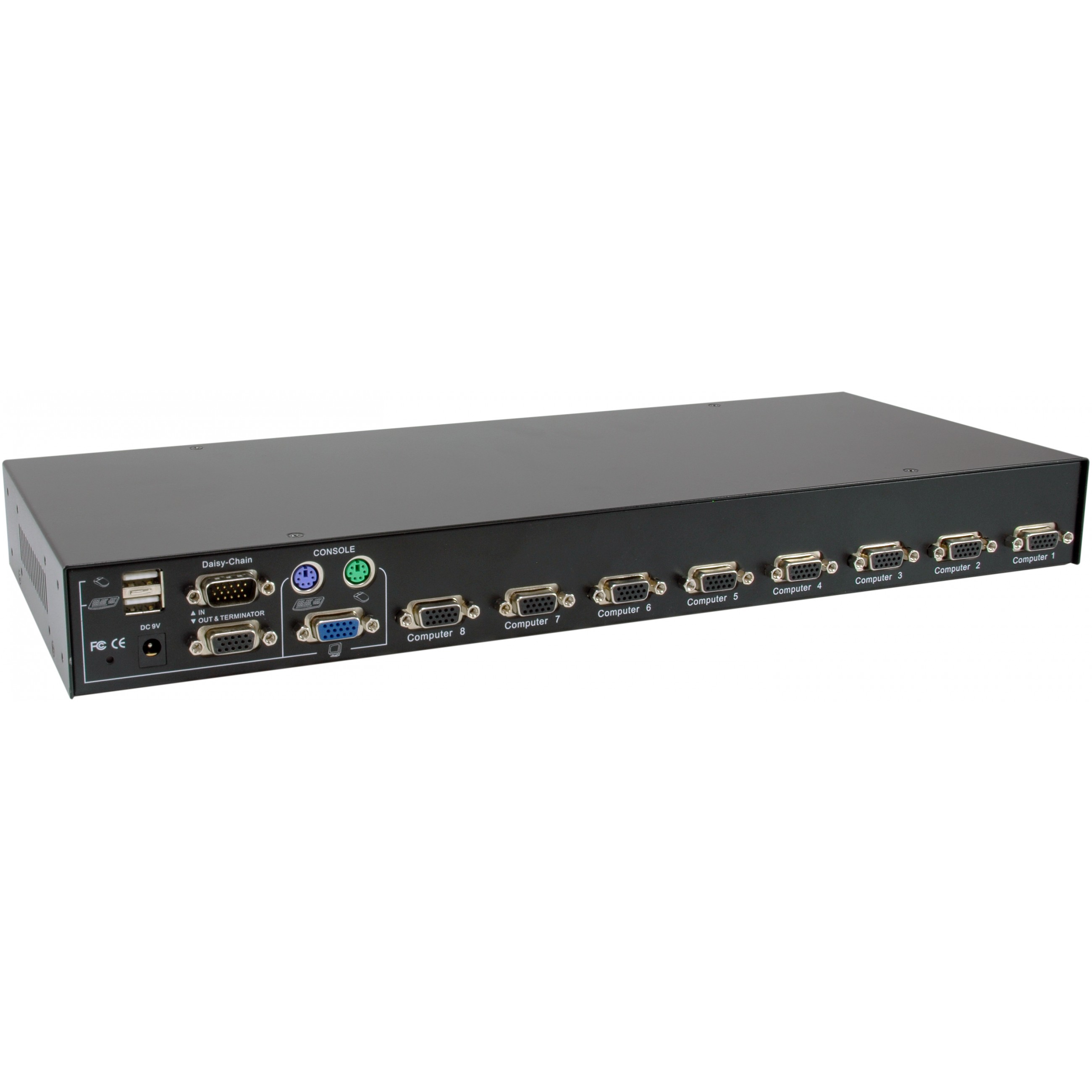 KVM Switch LEVELONE KVM-3208 8-Port PS/2-USB VGA-1