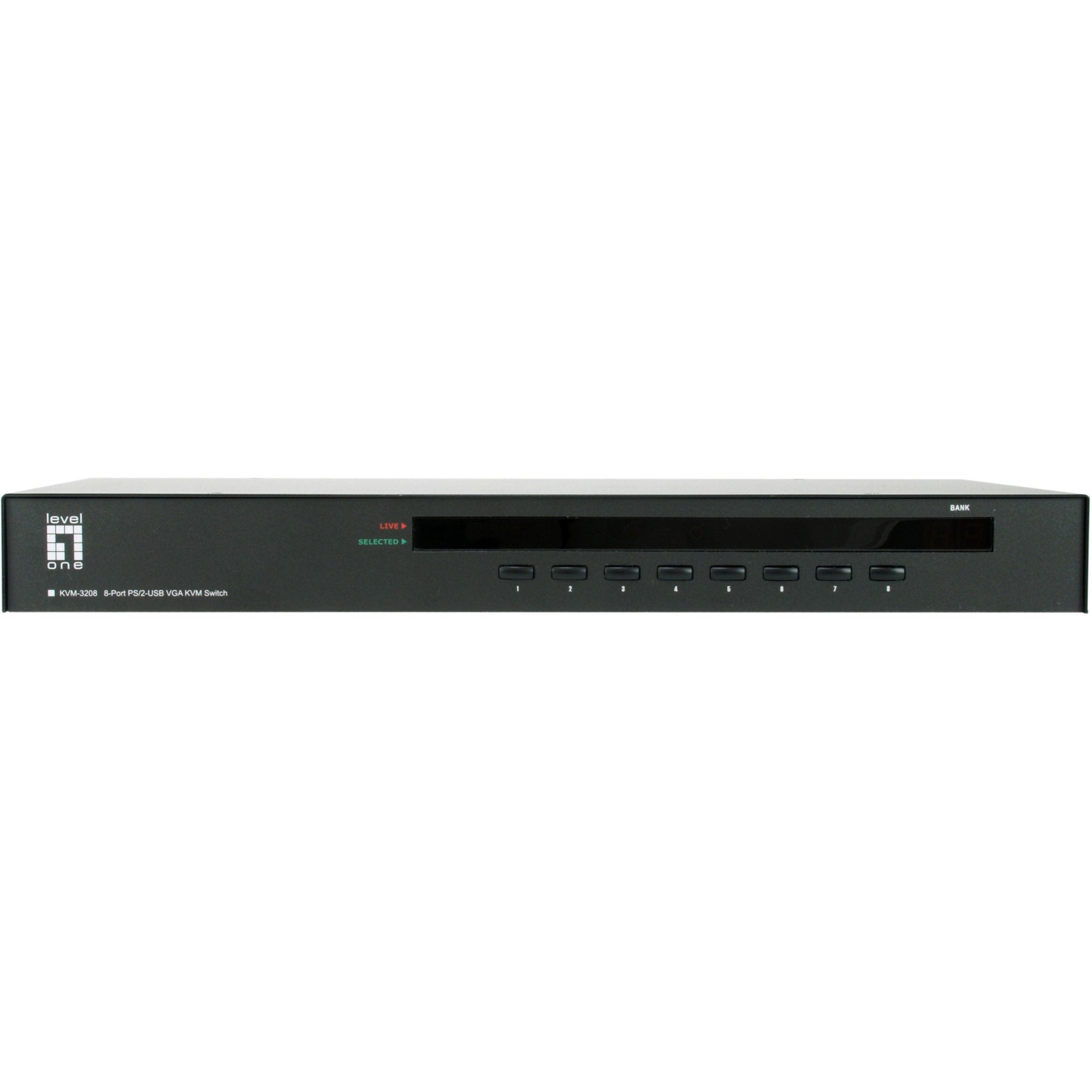 KVM Switch LEVELONE KVM-3208 8-Port PS/2-USB VGA-2