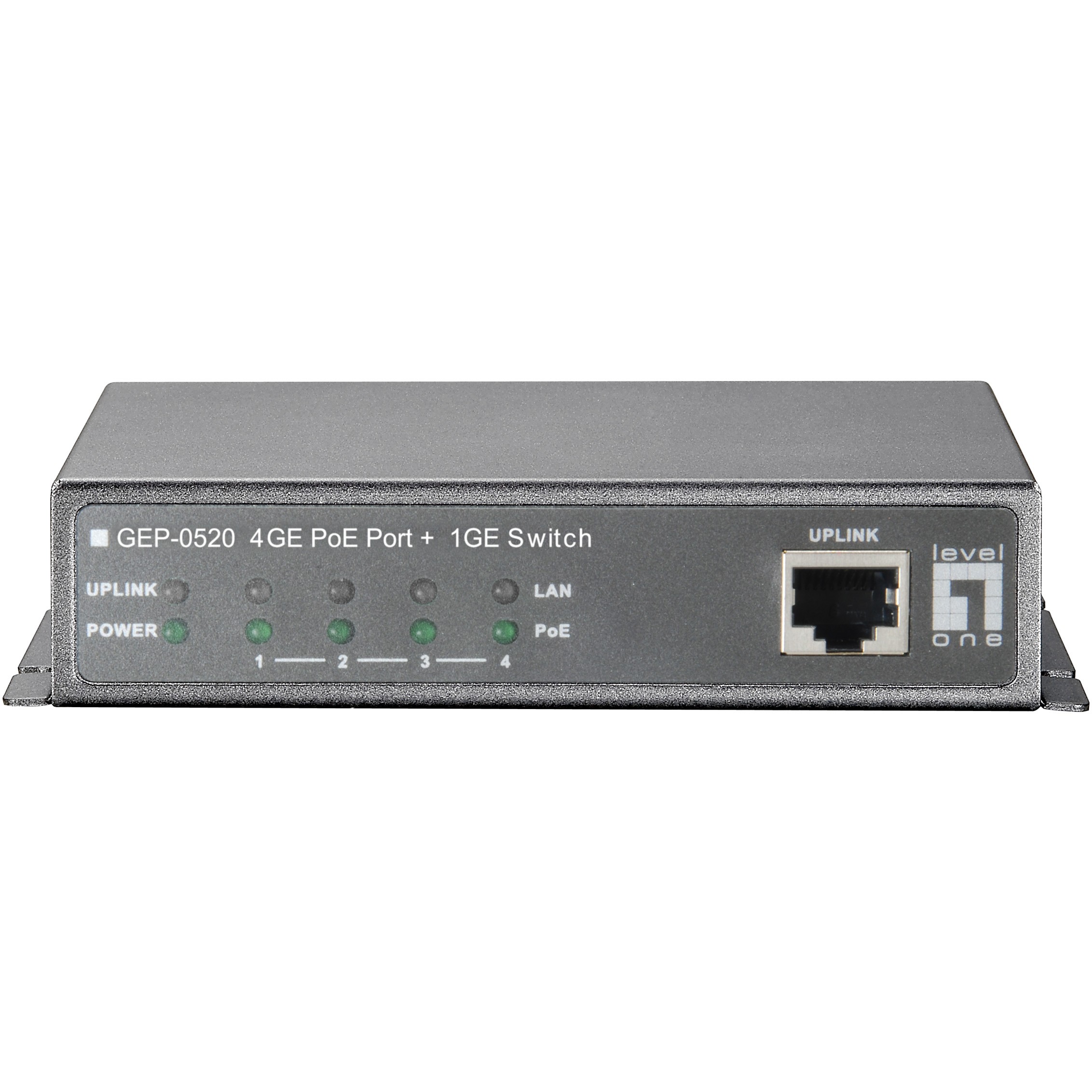 Switch LEVELONE GEP-0520 5x GE 61.6W 4xPoE+-2