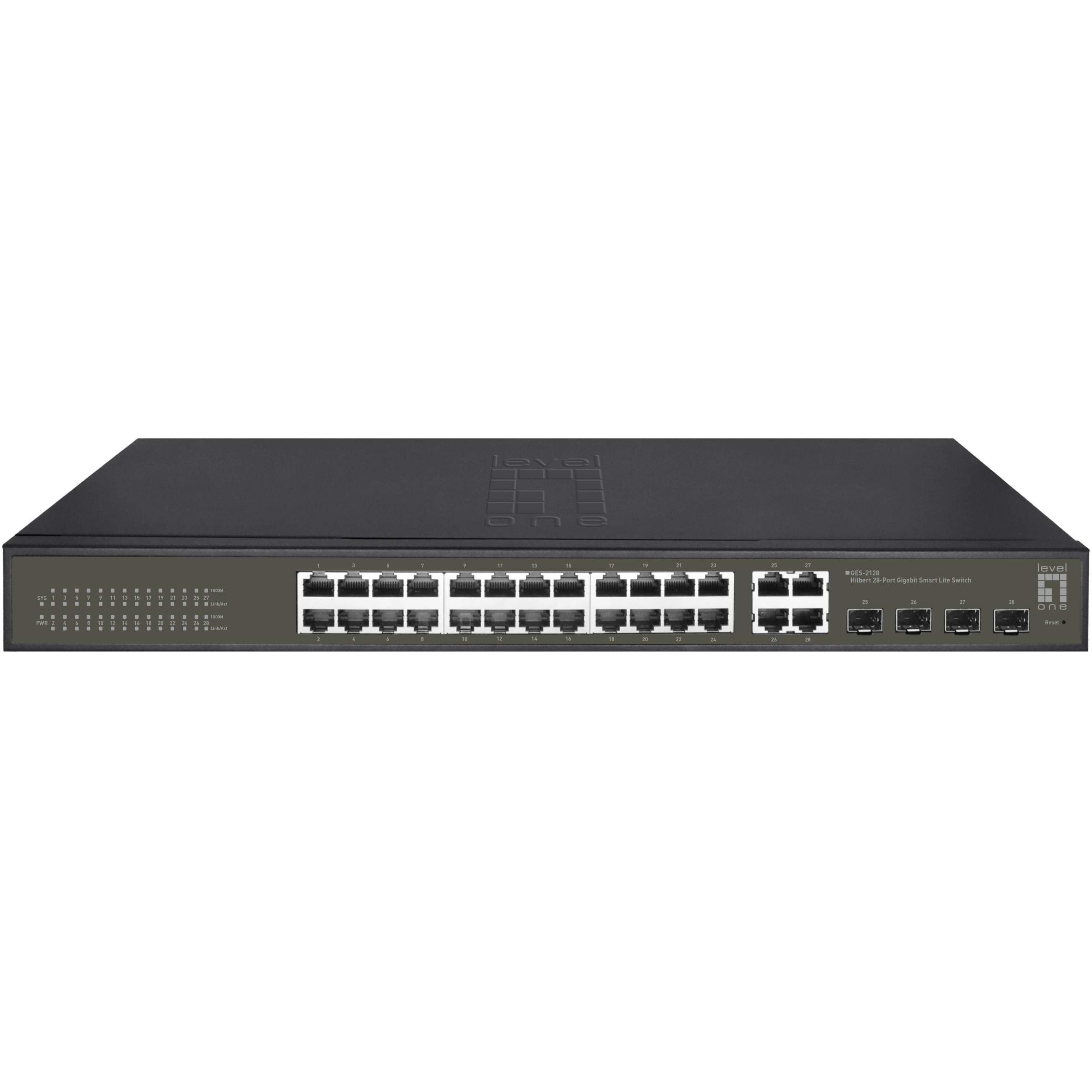 Switch LEVELONE GES-2128 24x GE 4xGE 4xGSFP 19" Hilbert