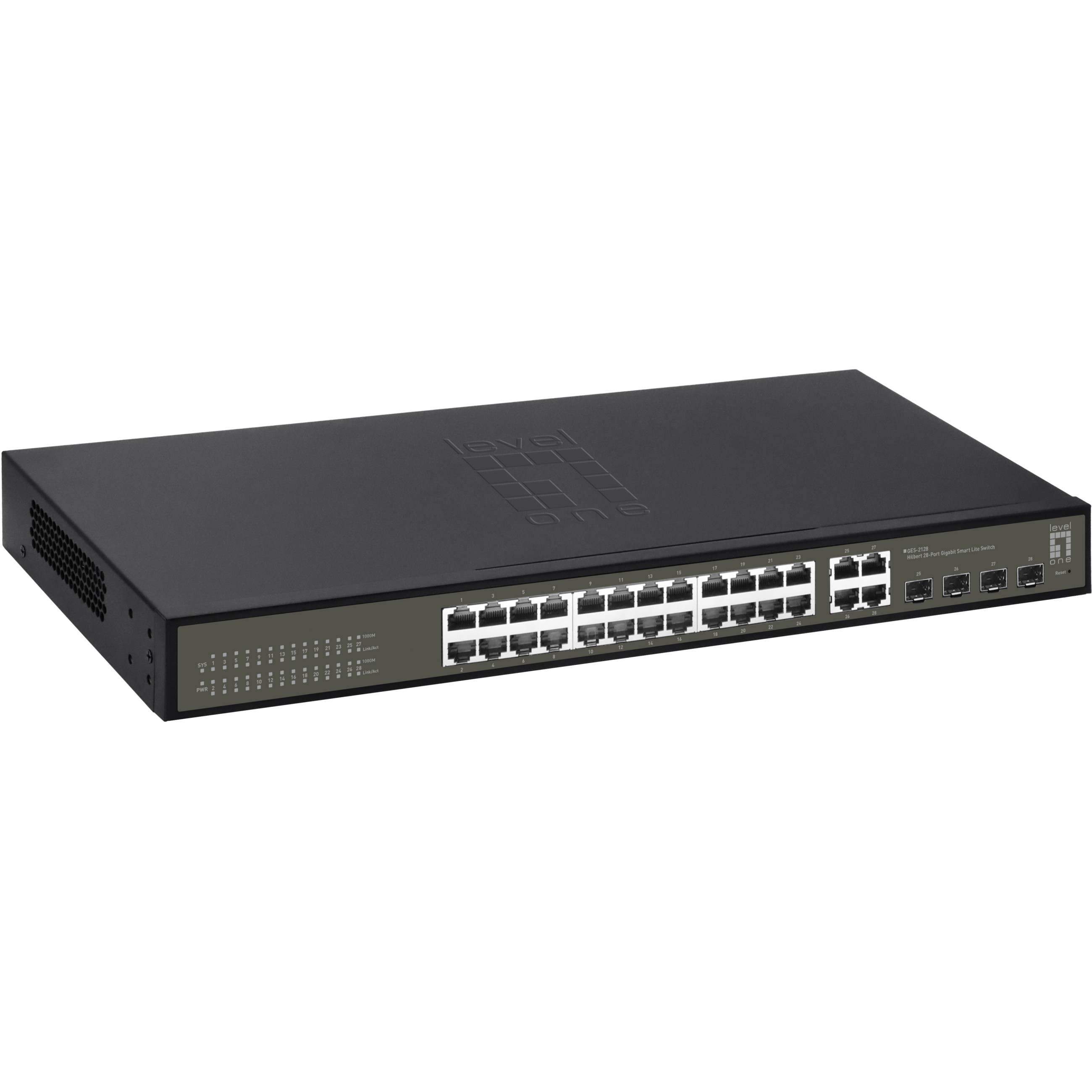 Switch LEVELONE GES-2128 24x GE 4xGE 4xGSFP 19" Hilbert-3
