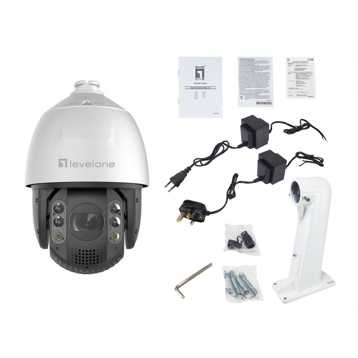 IP Kamera LEVELONE IPCam FCS-4072 PTZ32x Dome Out 4MP H.265 IR 20W PoE-1