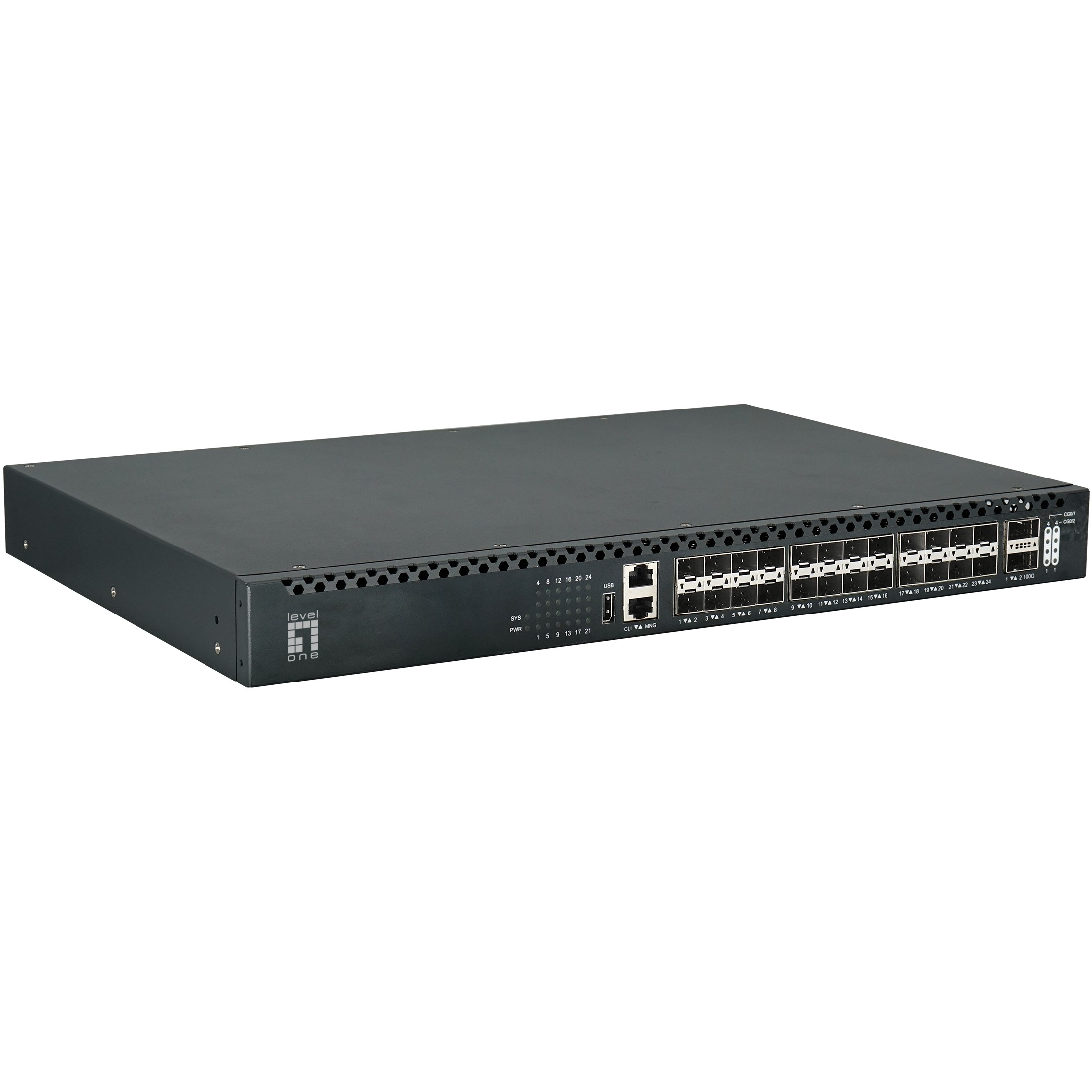 Switch LevelOne XQS-3126 26x GE 2x40/100GbE 19" 185W 24xPoE-2