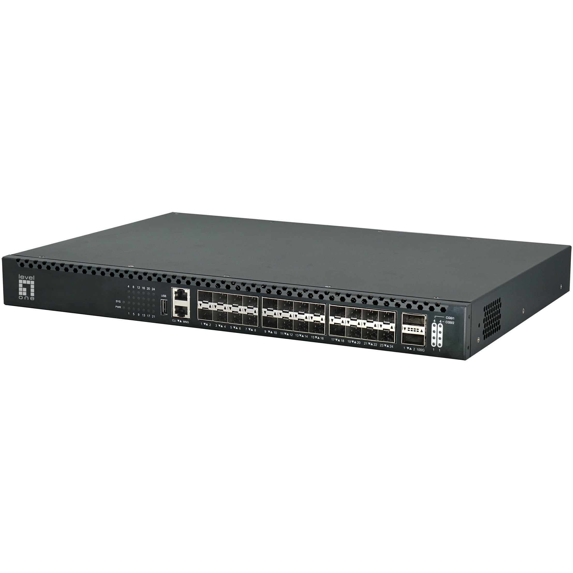 Switch LevelOne XQS-3126 26x GE 2x40/100GbE 19" 185W 24xPoE-3