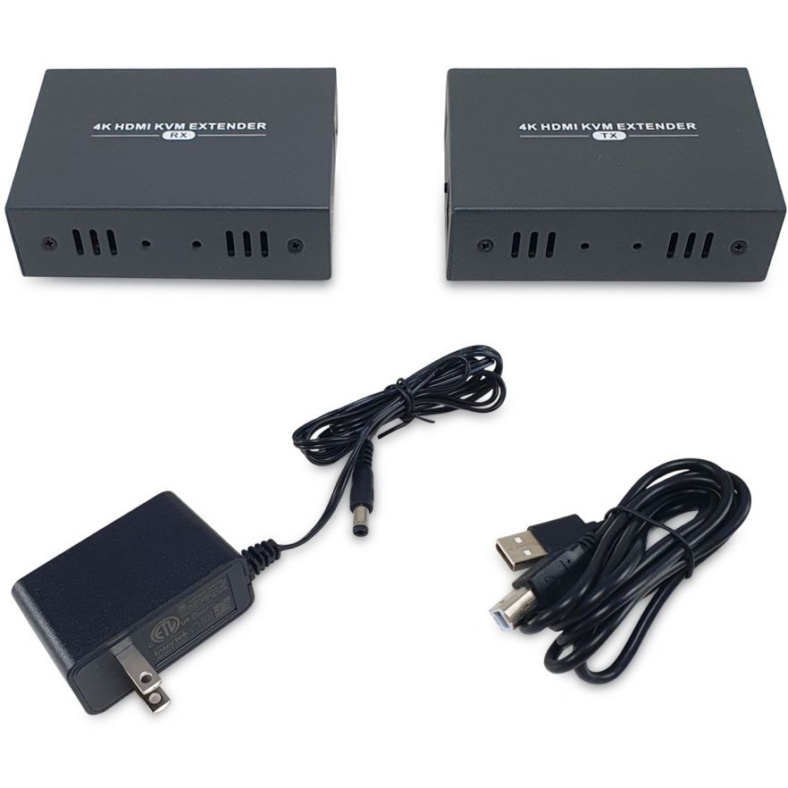 HDMI Extender LevelOne HDMI over Cat.5/6 Extender kit 4K 100m crna boja-5