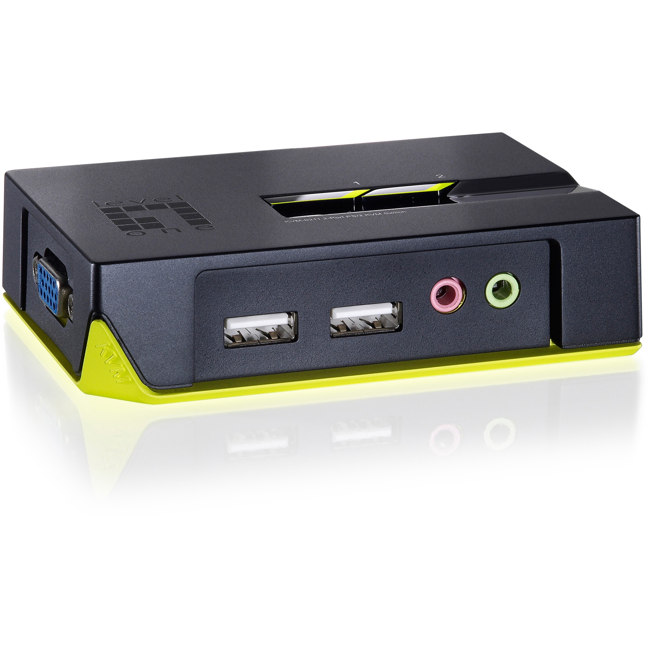 KVM Switch LEVELONE USB 2x Level One Audio