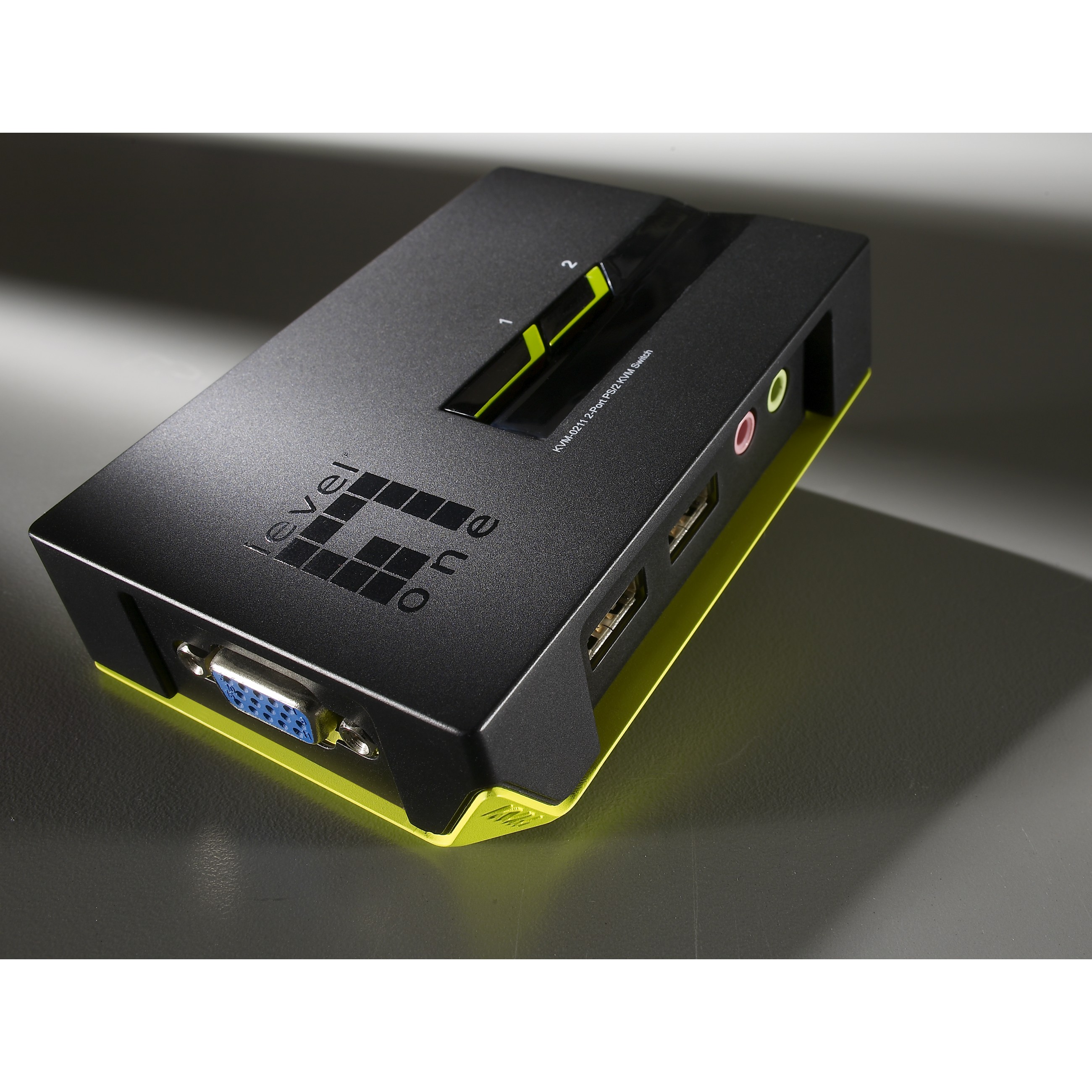 KVM Switch LEVELONE USB 2x Level One Audio-1