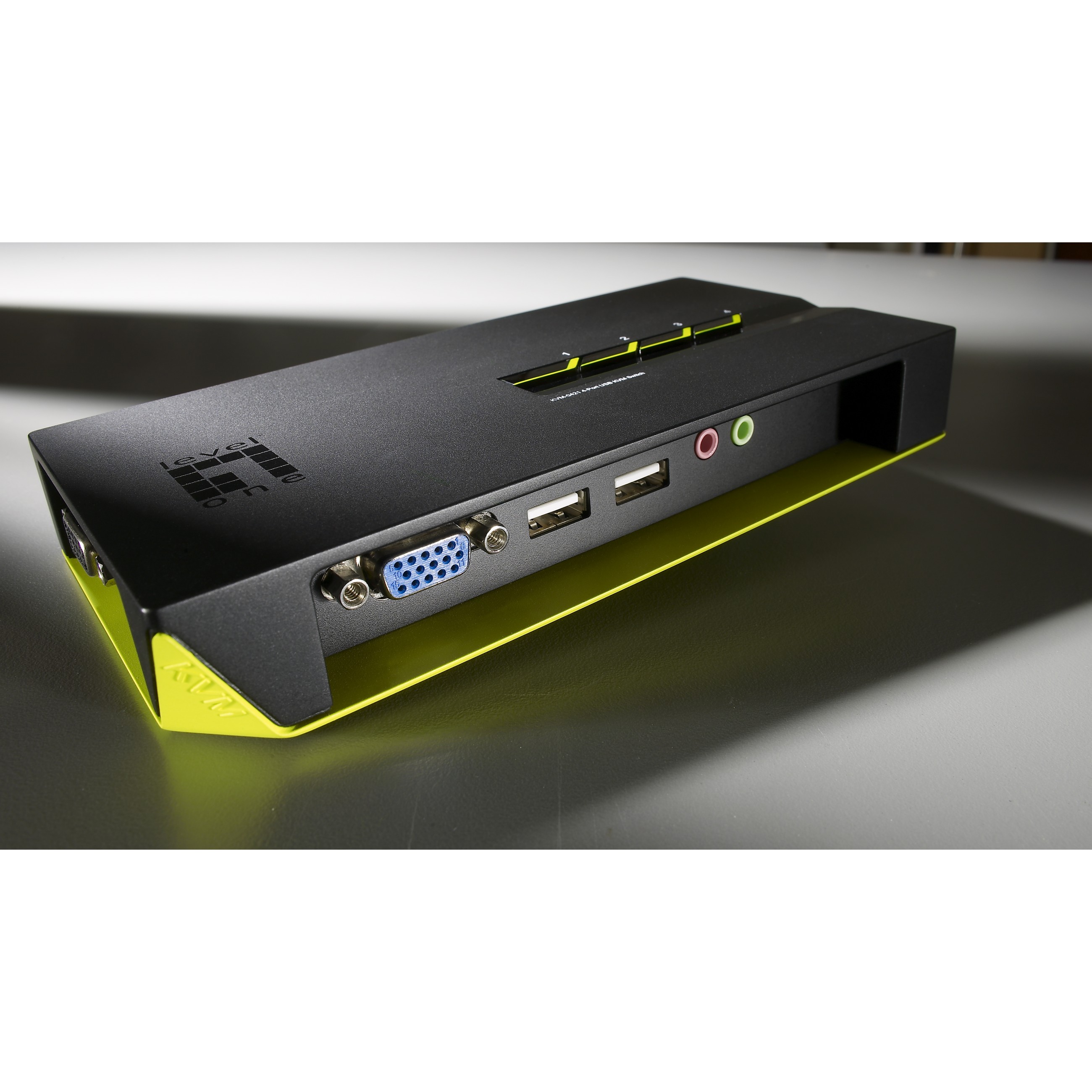 KVM Switch LEVELONE KVM-0410 4-Fach (VGA, 2xUSB, Audio)-2