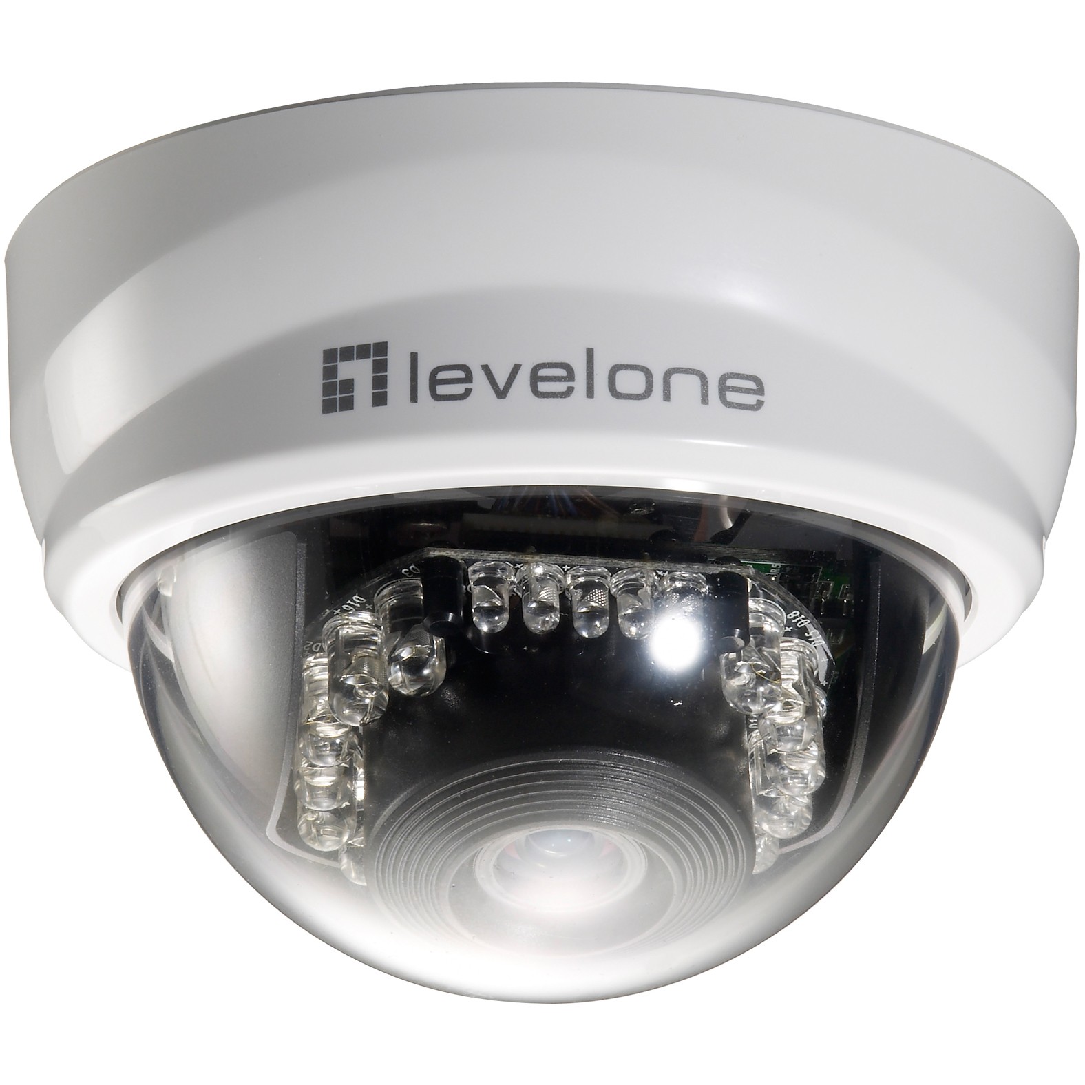 IP Kamera LEVELONE IPCam FCS-3101 Dome In 2MP H.264 IR6.0W PoE-0