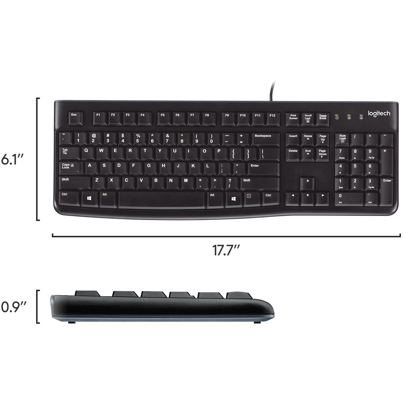 Tipkovnica LOGITECH K120 – internacionalna non HR tipkovnica-2