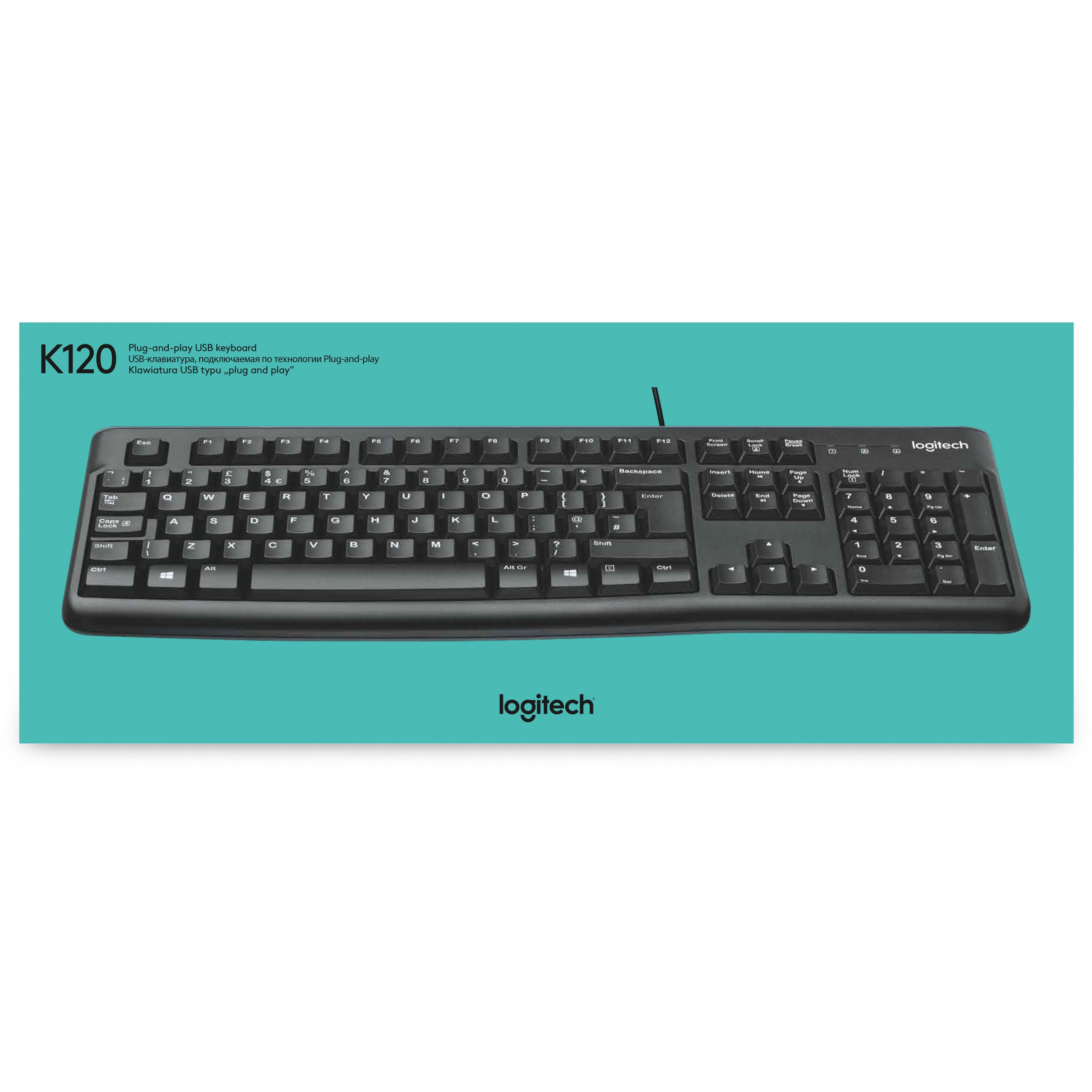 Tipkovnica LOGITECH K120 – internacionalna non HR tipkovnica-8