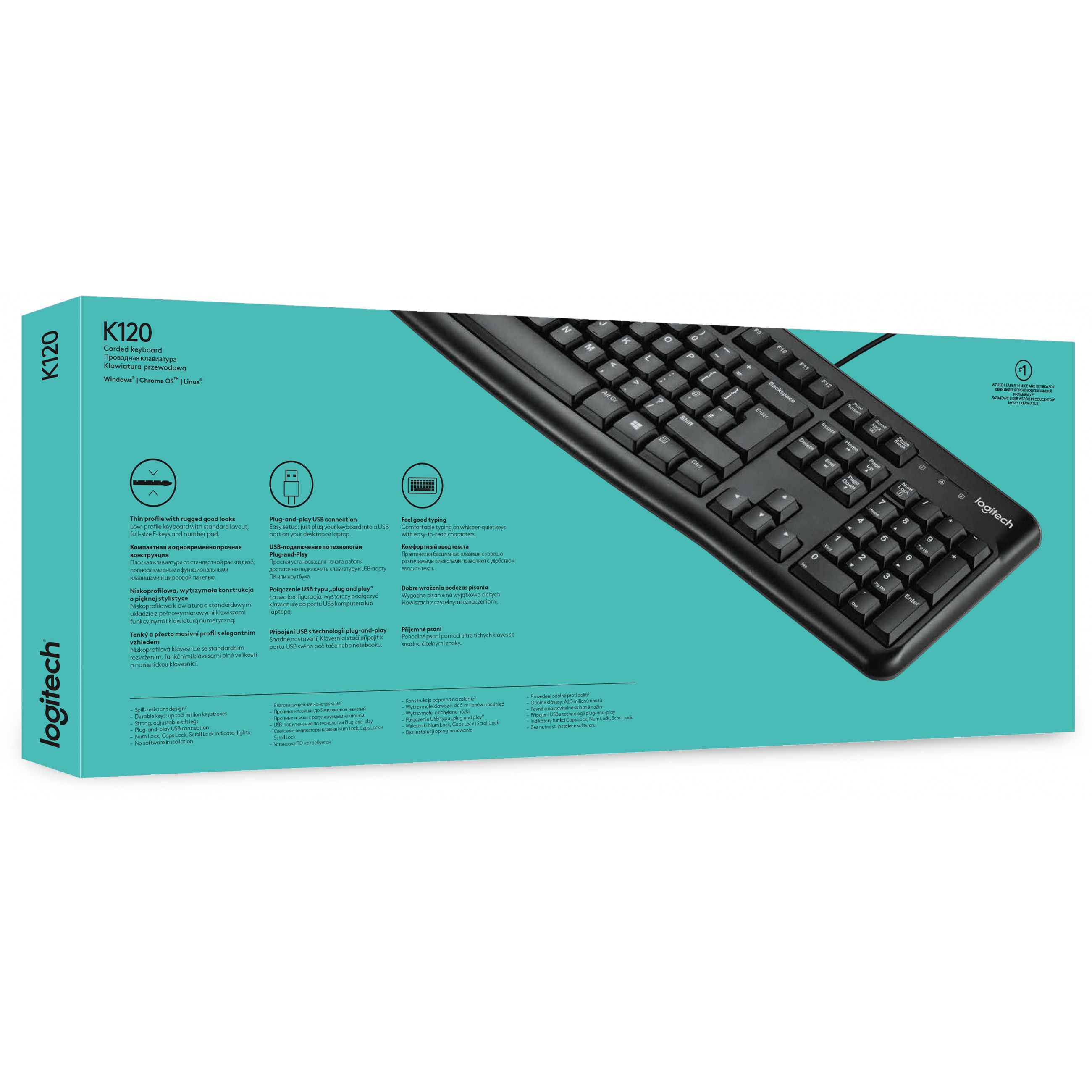 Tipkovnica LOGITECH K120 – internacionalna non HR tipkovnica-9