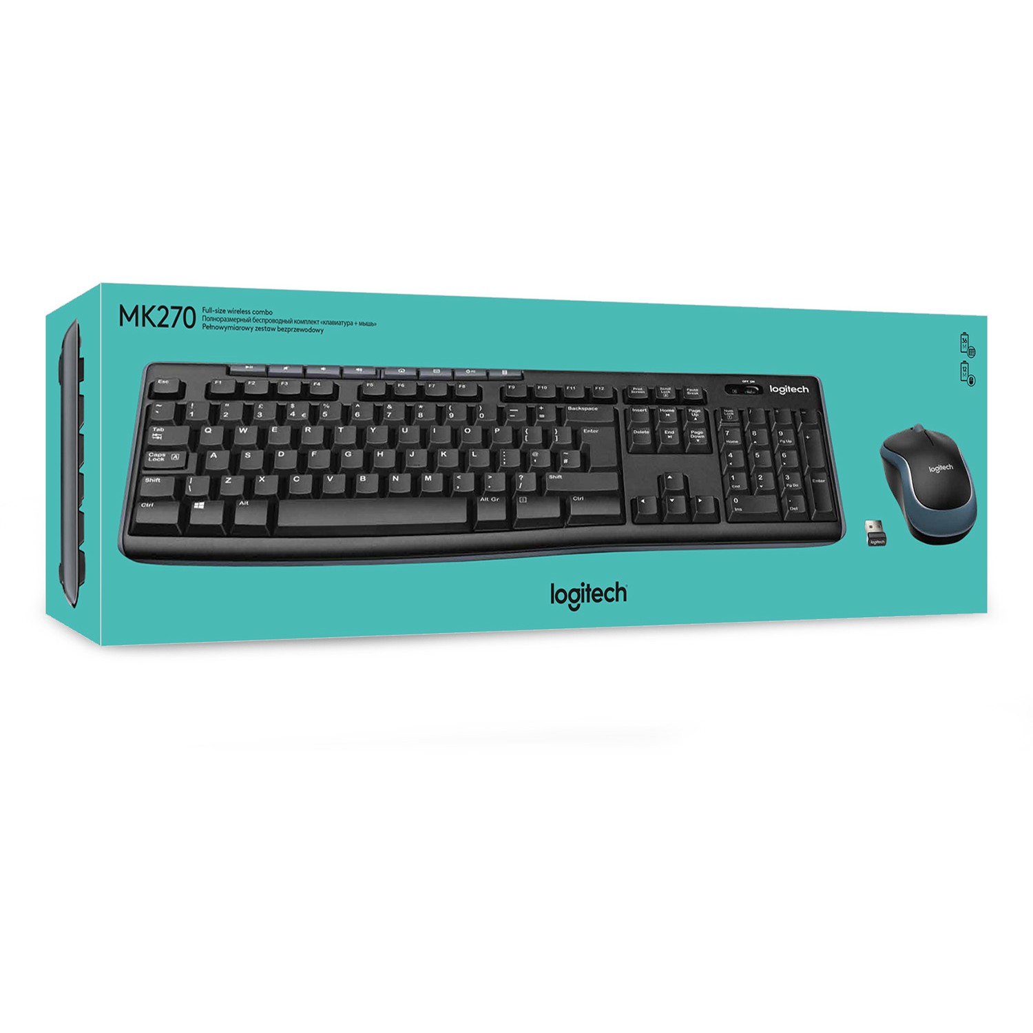 Bežični set tipkovnica i miša LOGITECH bežični COMBO MK270 – internacionalna non HR tipkovnica-7