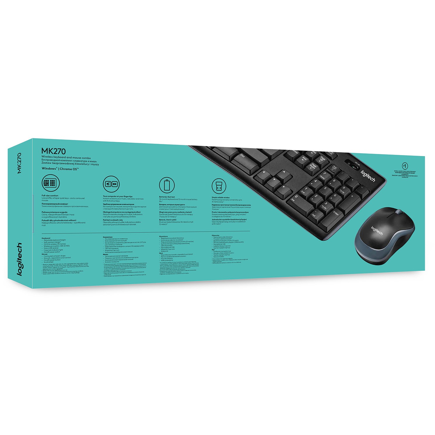 Bežični set tipkovnica i miša LOGITECH bežični COMBO MK270 – internacionalna non HR tipkovnica-10