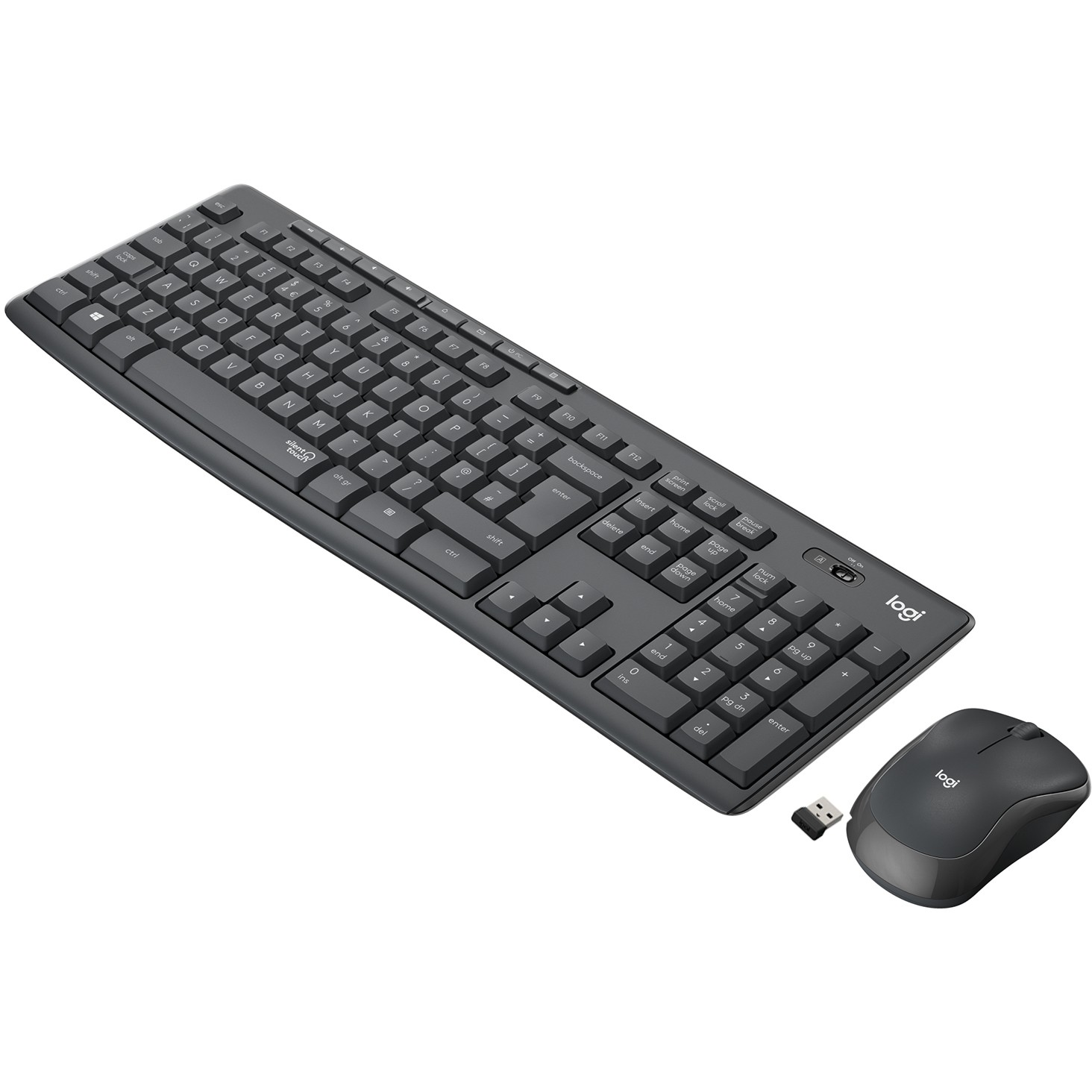 Logitech MK295 Silent Wireless Combo, bežični set tipkovnica i miš
