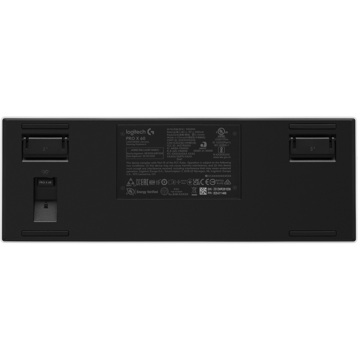 Gaming tipkovnica LOGITECH PRO X 60 TKL LIGHTSPEED (TKL, bežična, RGB, mehanička, plava prekidača) – internacionalna non HR tipkovnica-4
