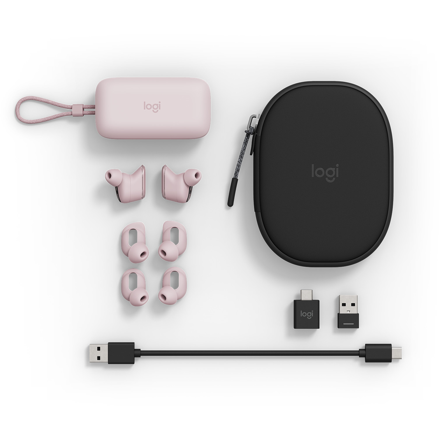 Slušalice LOGITECH Zone TWS In-Ear Rosa (ANC, bežične)-2