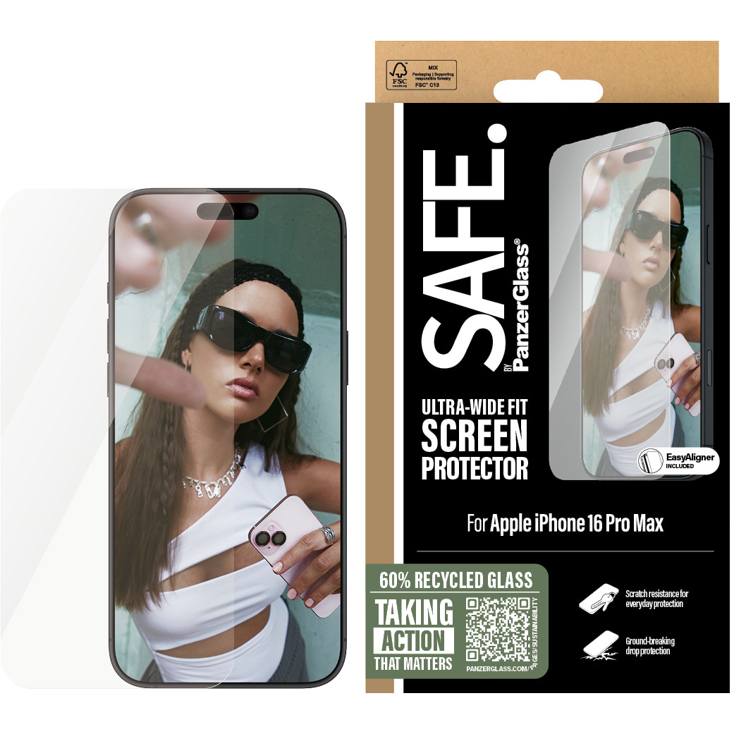 Zaštita ekrana PANZER GLASS SAFE iPhone 16 Pro Max UWF-1