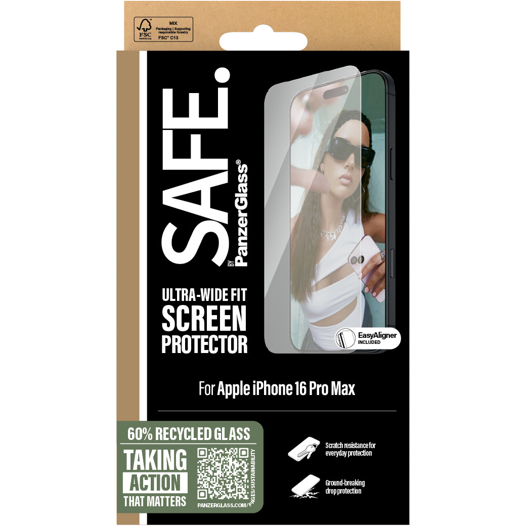 Zaštita ekrana PANZER GLASS SAFE iPhone 16 Pro Max UWF-2