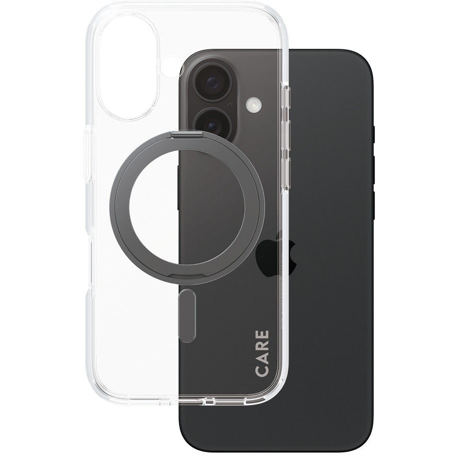 Futrola PANZER GLASS CARE Case Feature Black Kickstand MagSAFE iPhone 16-0