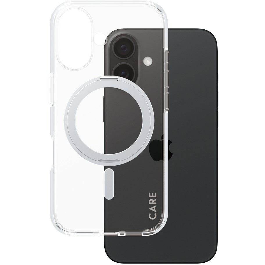 Futrola PANZER GLASS CARE Case Feature Silver Kickstand MagSAFE iPhone 16