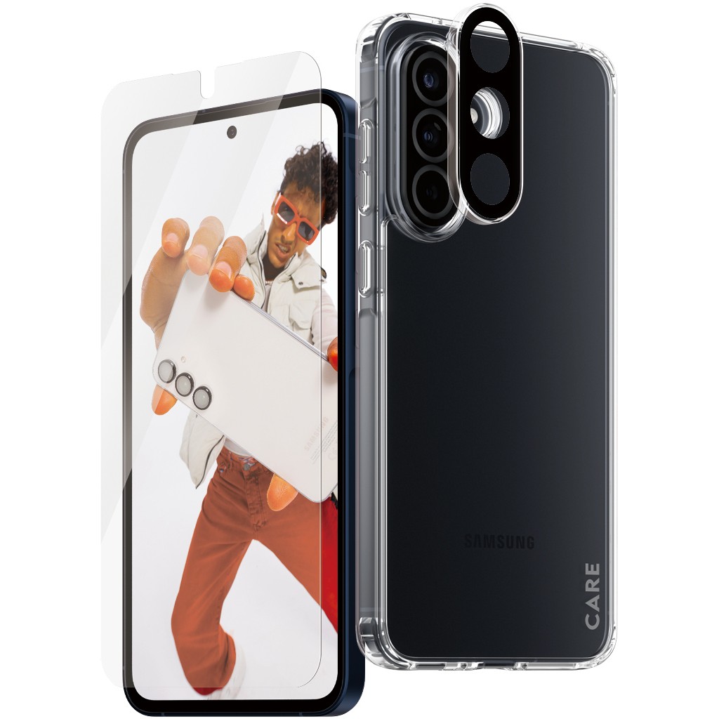 Zaštitni set 3u1 PANZERGLASS CARE za Samsung Galaxy A56 5G (zaštitno staklo + maskica + zaštita za kameru)