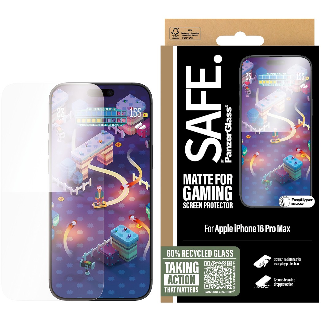 Zaštita za ekran PANZER GLASS SAFE Gaming iPhone 16 Pro Max UWF-1