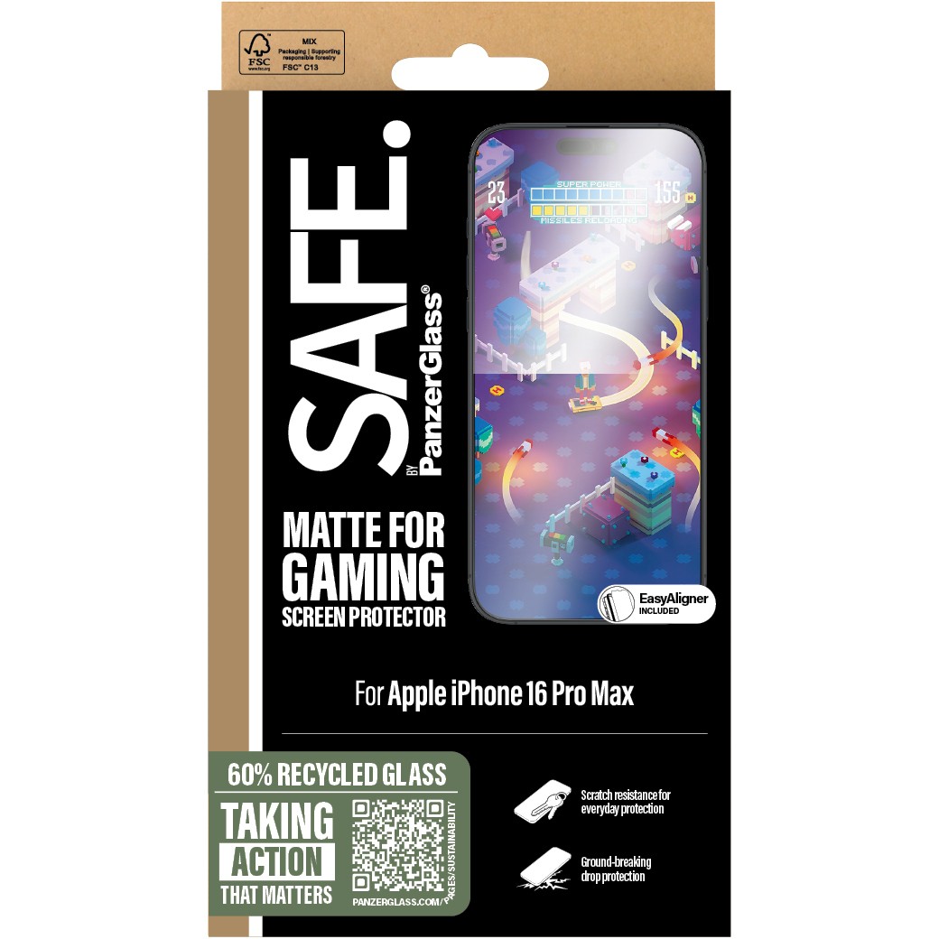 Zaštita za ekran PANZER GLASS SAFE Gaming iPhone 16 Pro Max UWF-2