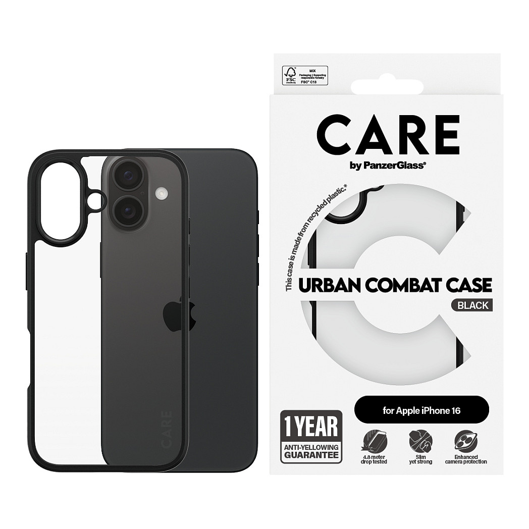 Zaštitna maska PANZER GLASS CARE Case Flagship Urban Combat iPhone 16-3