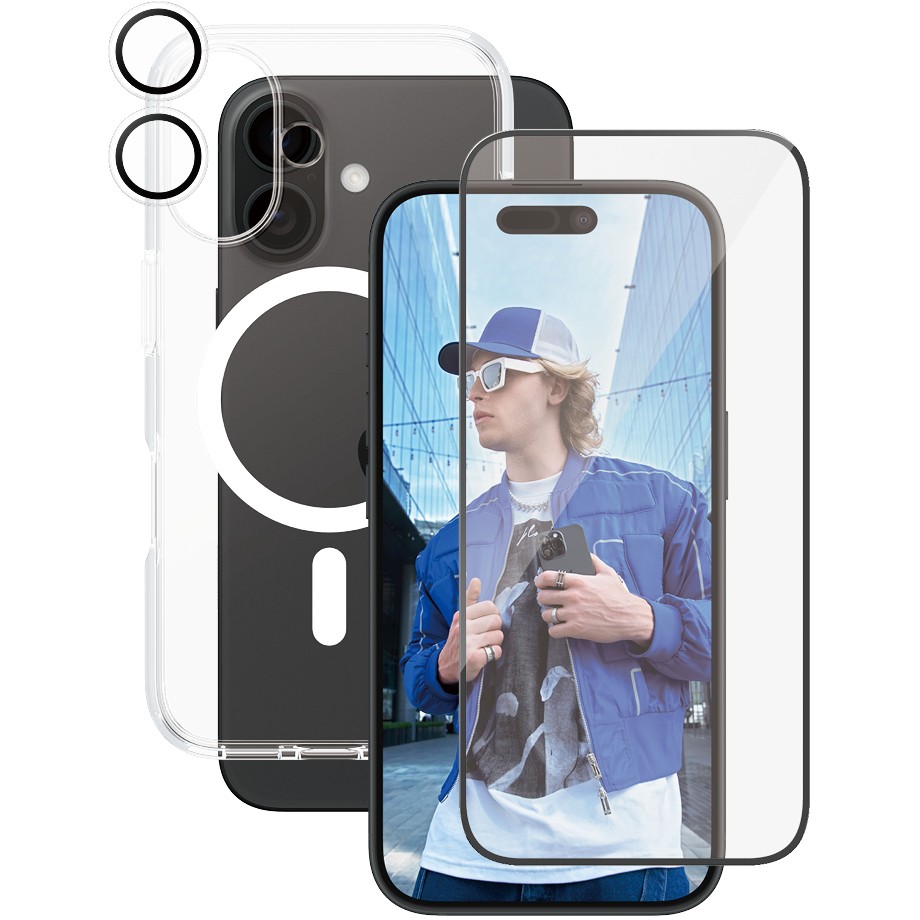 Zaštita za ekran PANZER GLASS CARE Flagship 3-in-1 iPhone 16-0