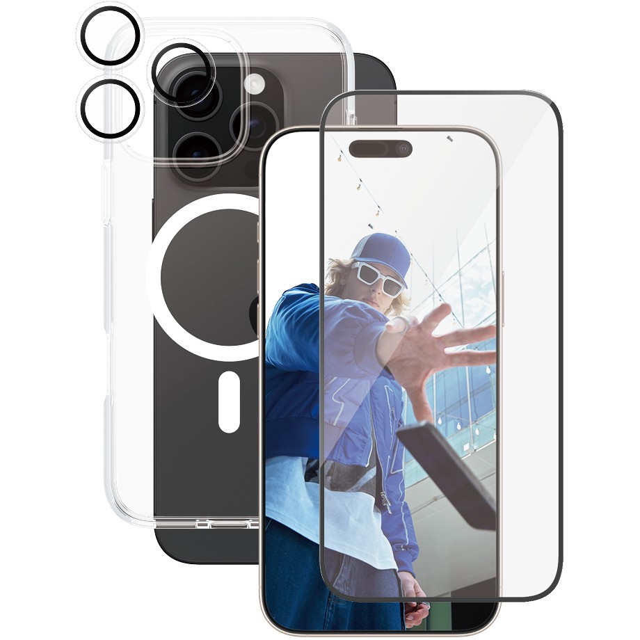 Zaštita za ekran PANZER GLASS CARE Flagship 3-in-1 iPhone 16 Pro Max