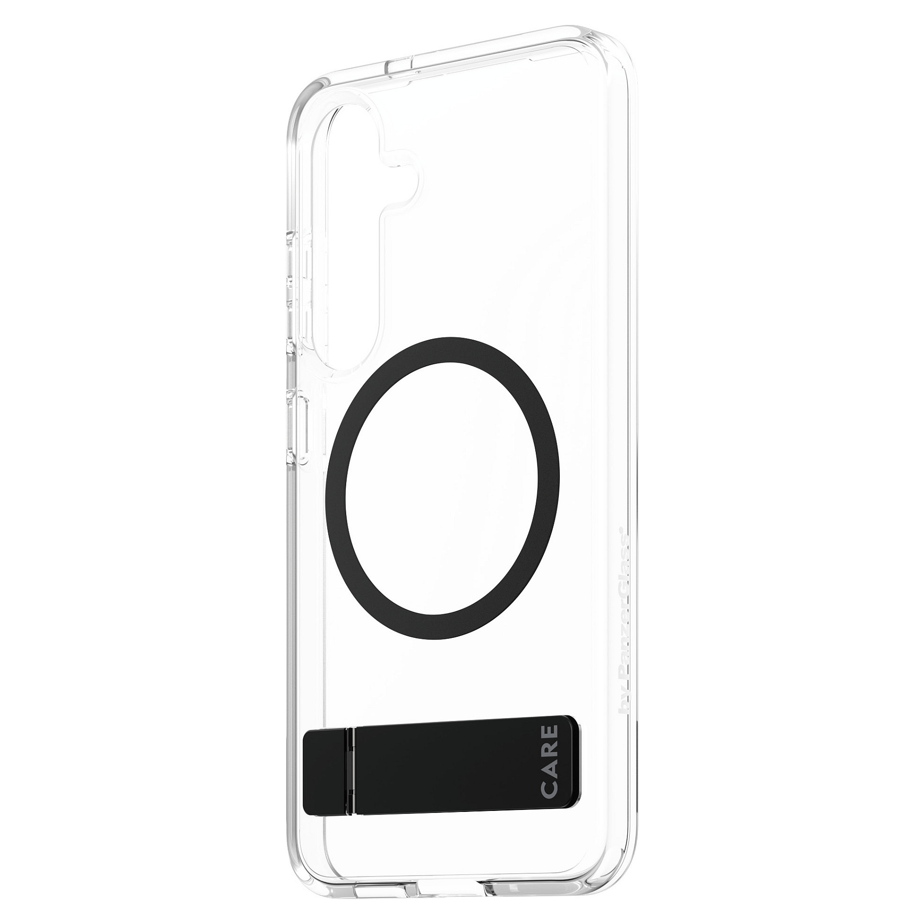 Futrola PANZER GLASS CARE Feature Case Clear Kickstand & QI Compatible Galaxy S25-2