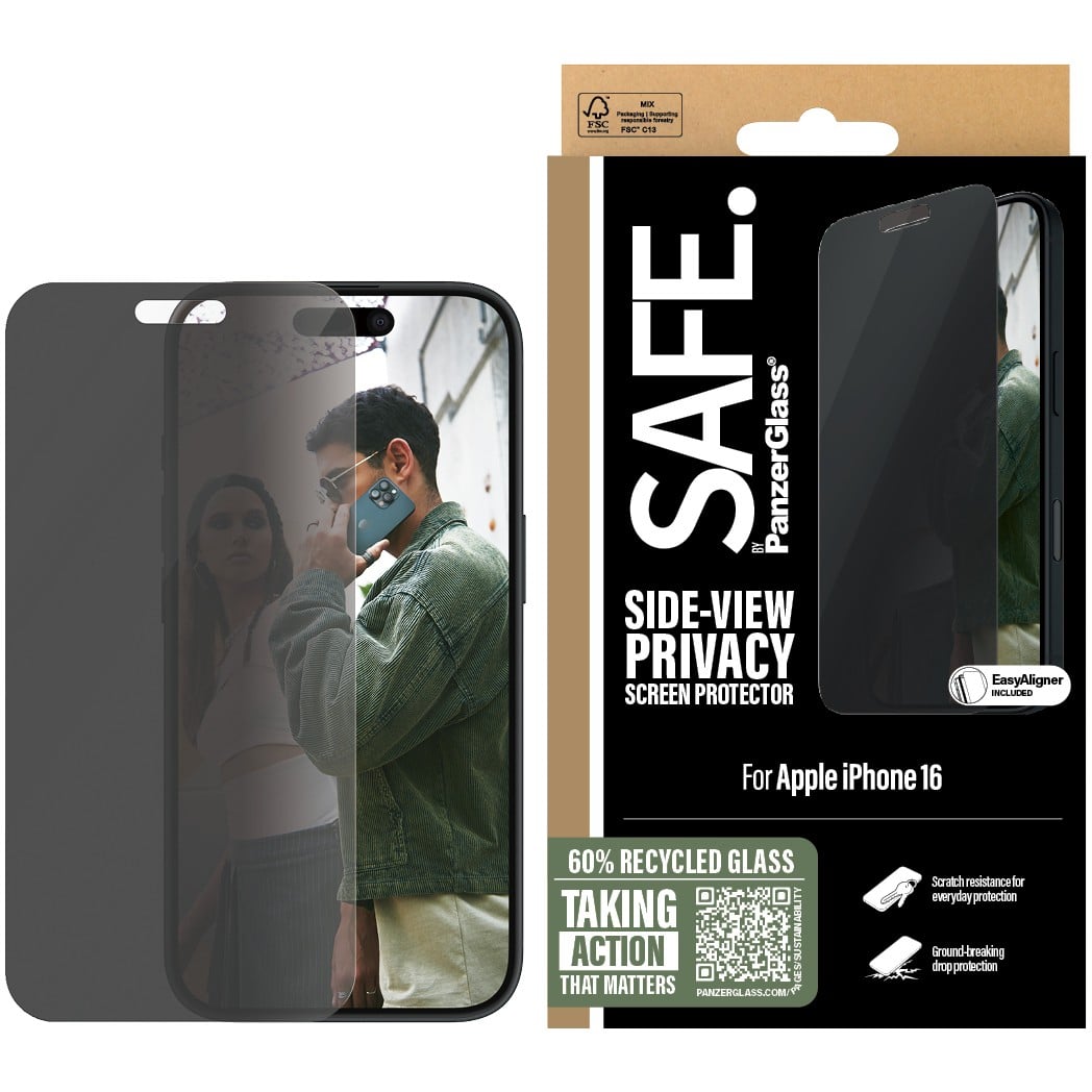 Zaštita za ekran PANZER GLASS SAFE Privacy iPhone 16/15 UWF-1