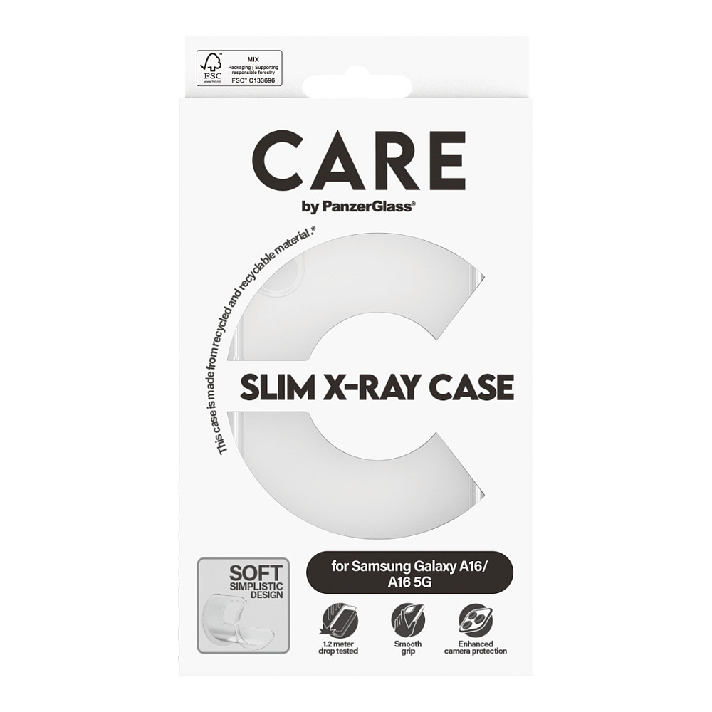 Maska za mobitel PANZER GLASS CARE Fashionable Case Clear za Samsung A16 / A16 5G-1