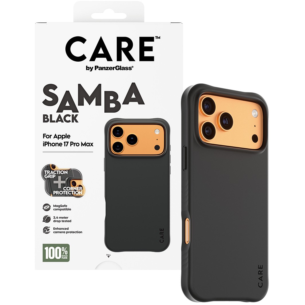 Zaštita → PANZER GLASS → CARE fashionable Samba black MagSafe iPhone 17 Pro Max-4