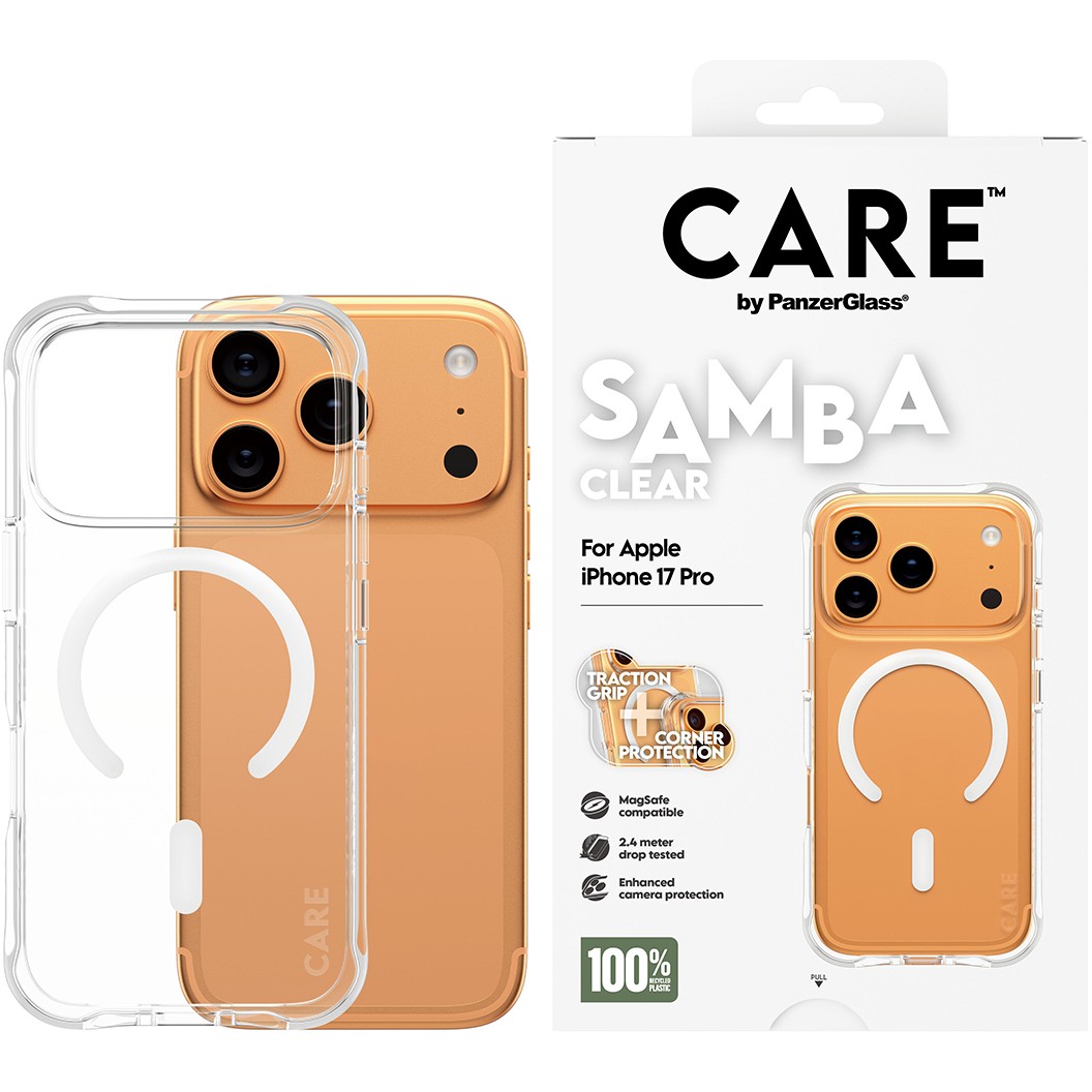 Zaštita za telefon PANZER GLASS CARE fashionable Samba clear MagSafe iPhone 17 Pro-1