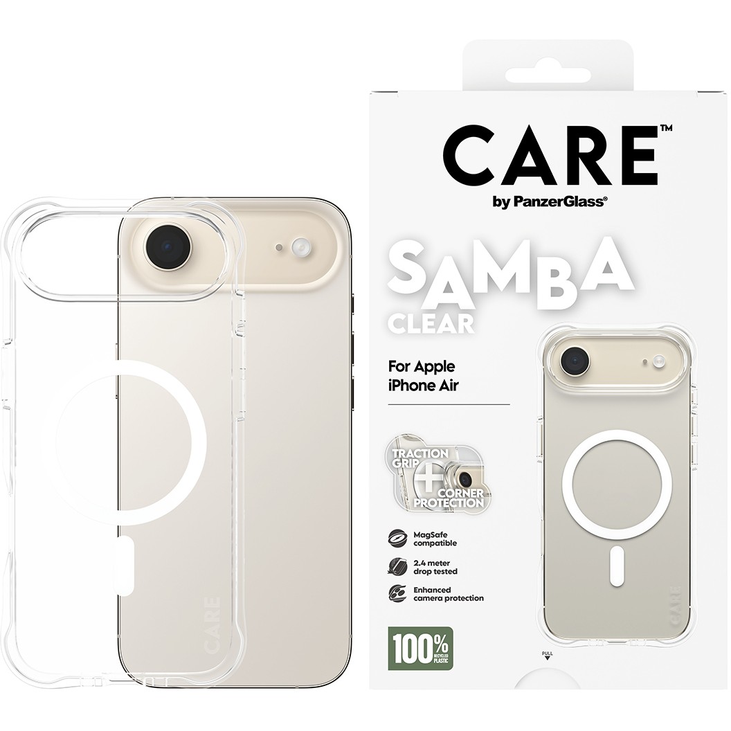 Zaštita za telefon PANZER GLASS CARE fashionable Samba clear MagSafe iPhone Air-1
