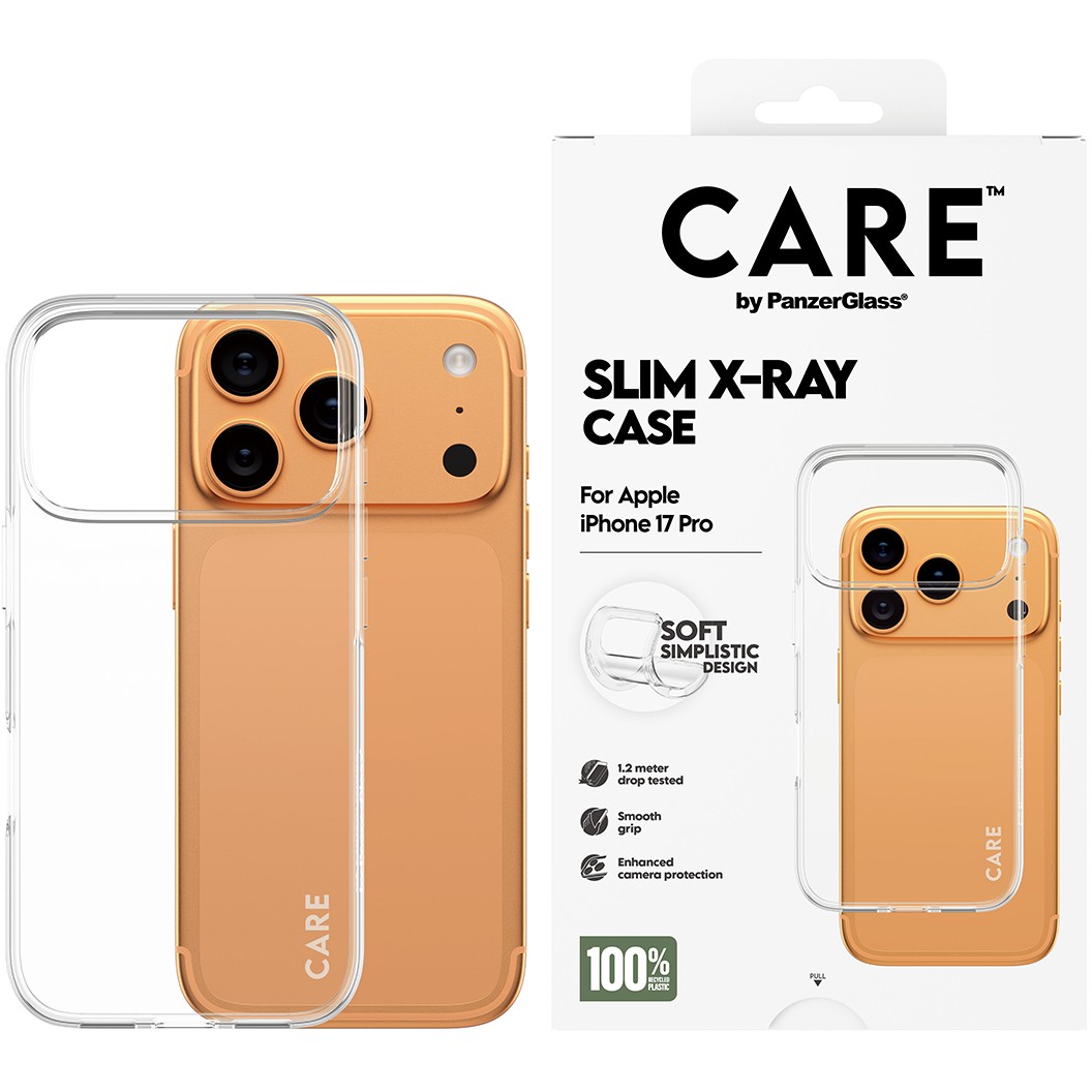 Zaštita za telefon PANZER GLASS CARE fashionable X-Ray Soft Basic iPhone 17 Pro-1